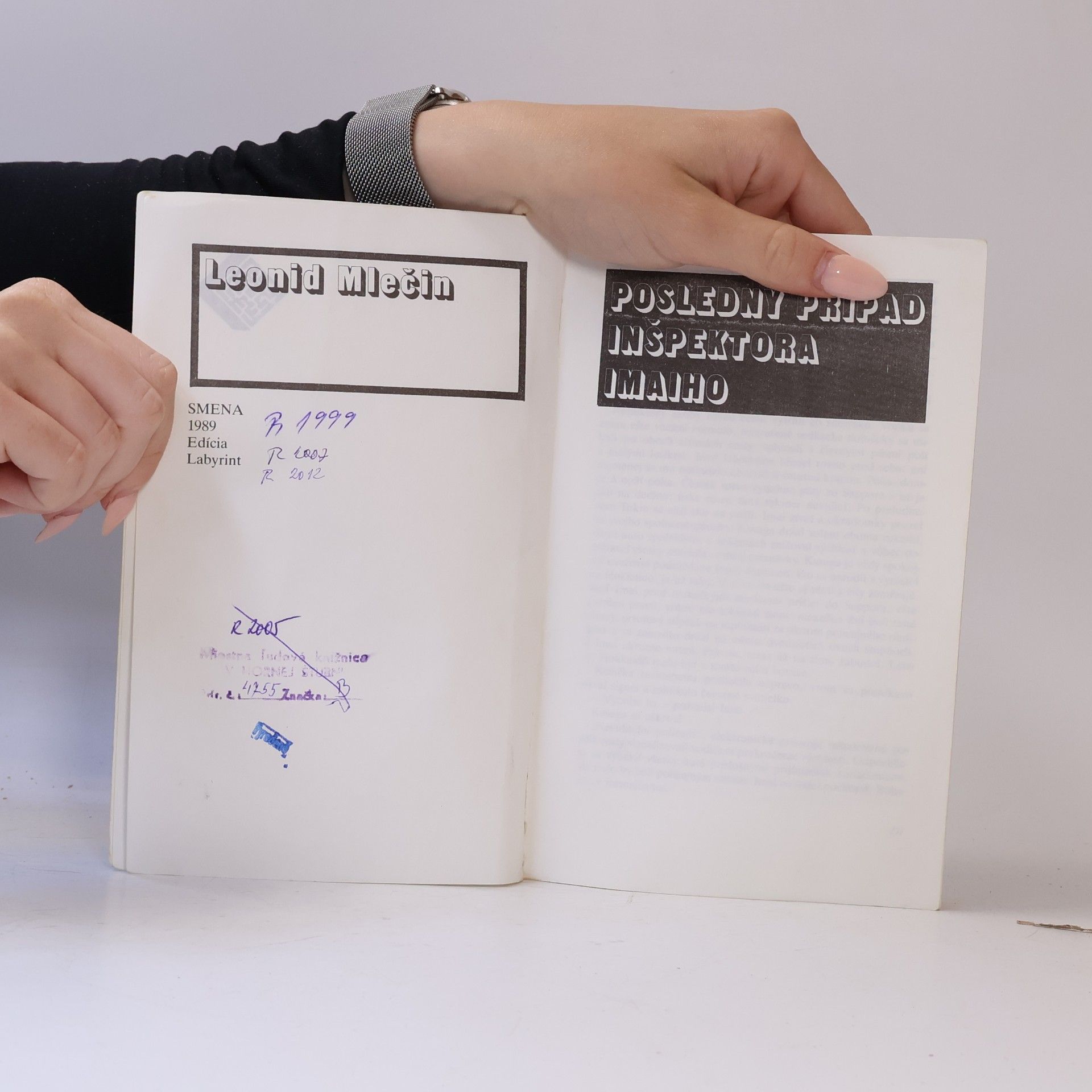 Leonid Mlečin Posledný prípad inšpektora Imaiho