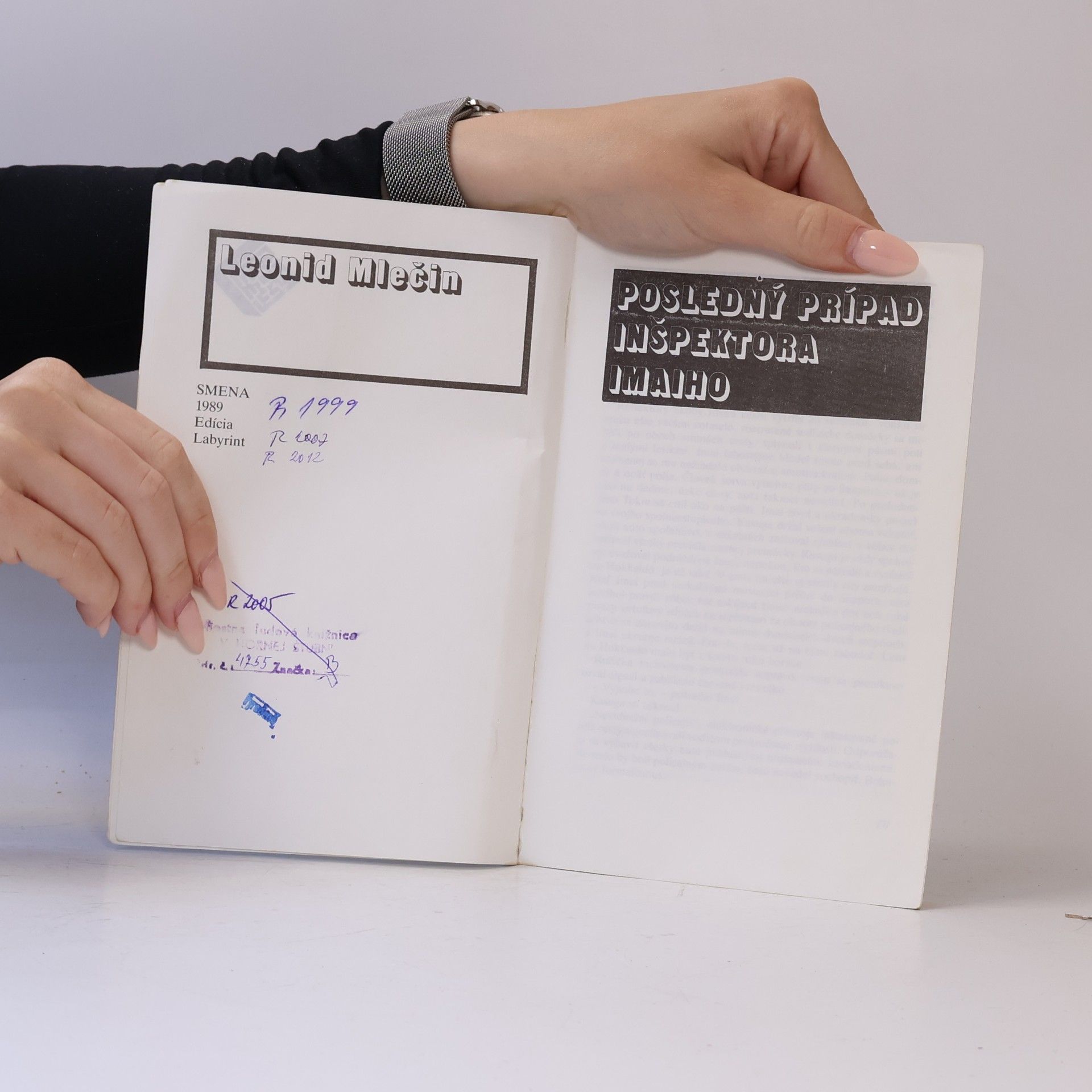 Leonid Mlečin Posledný prípad inšpektora Imaiho