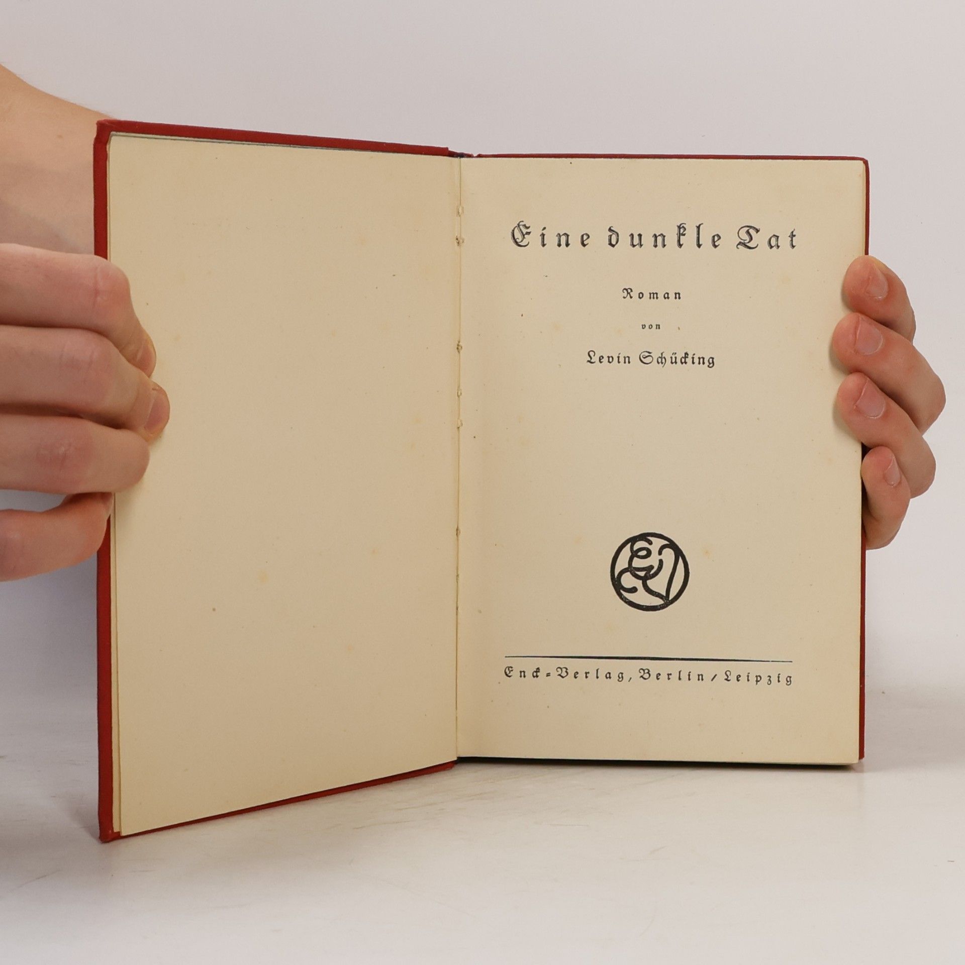 Levin Schücking Eine dunkle Tat