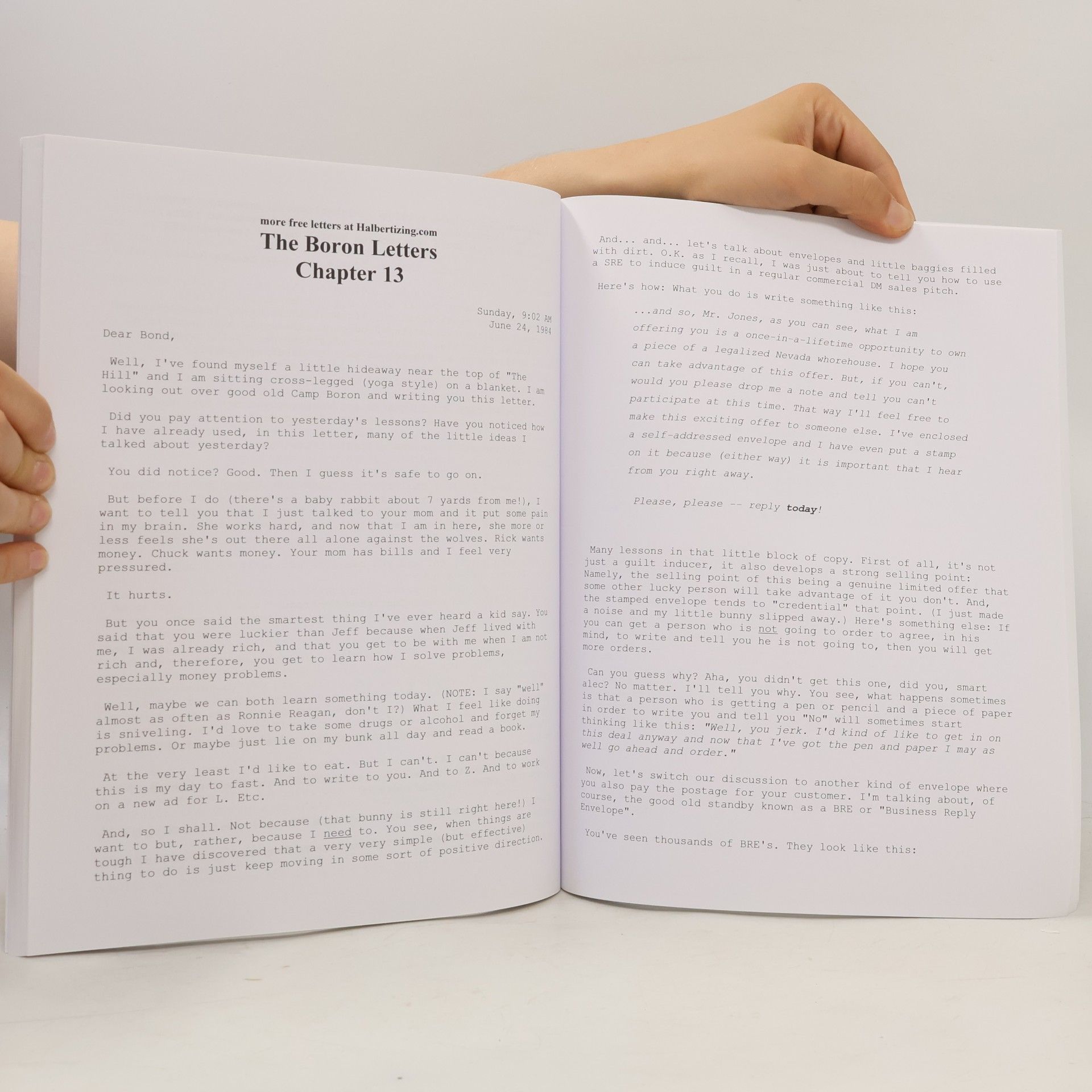 Gary C. Halbert The Boron Letters