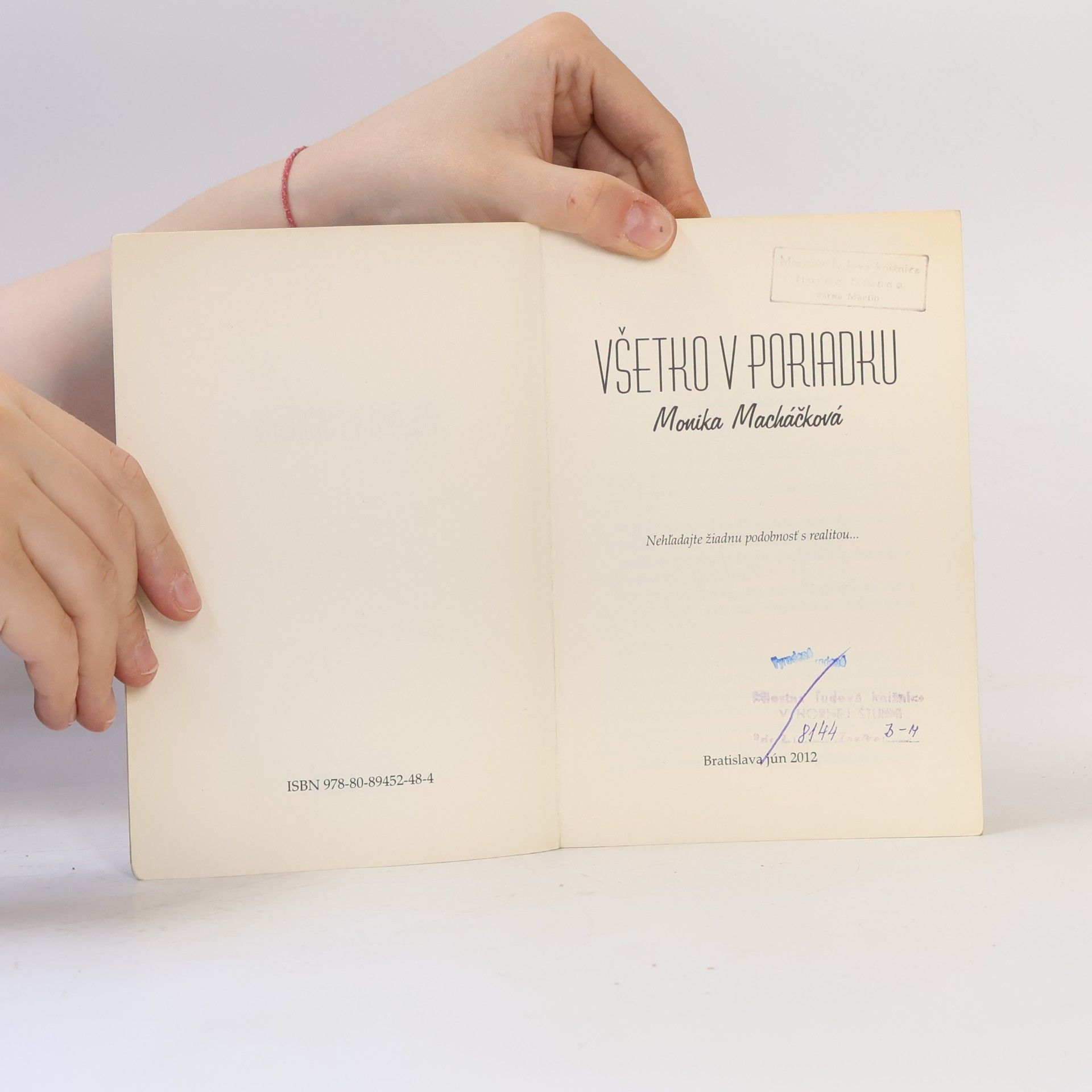 Monika Macháčková Všetko v poriadku