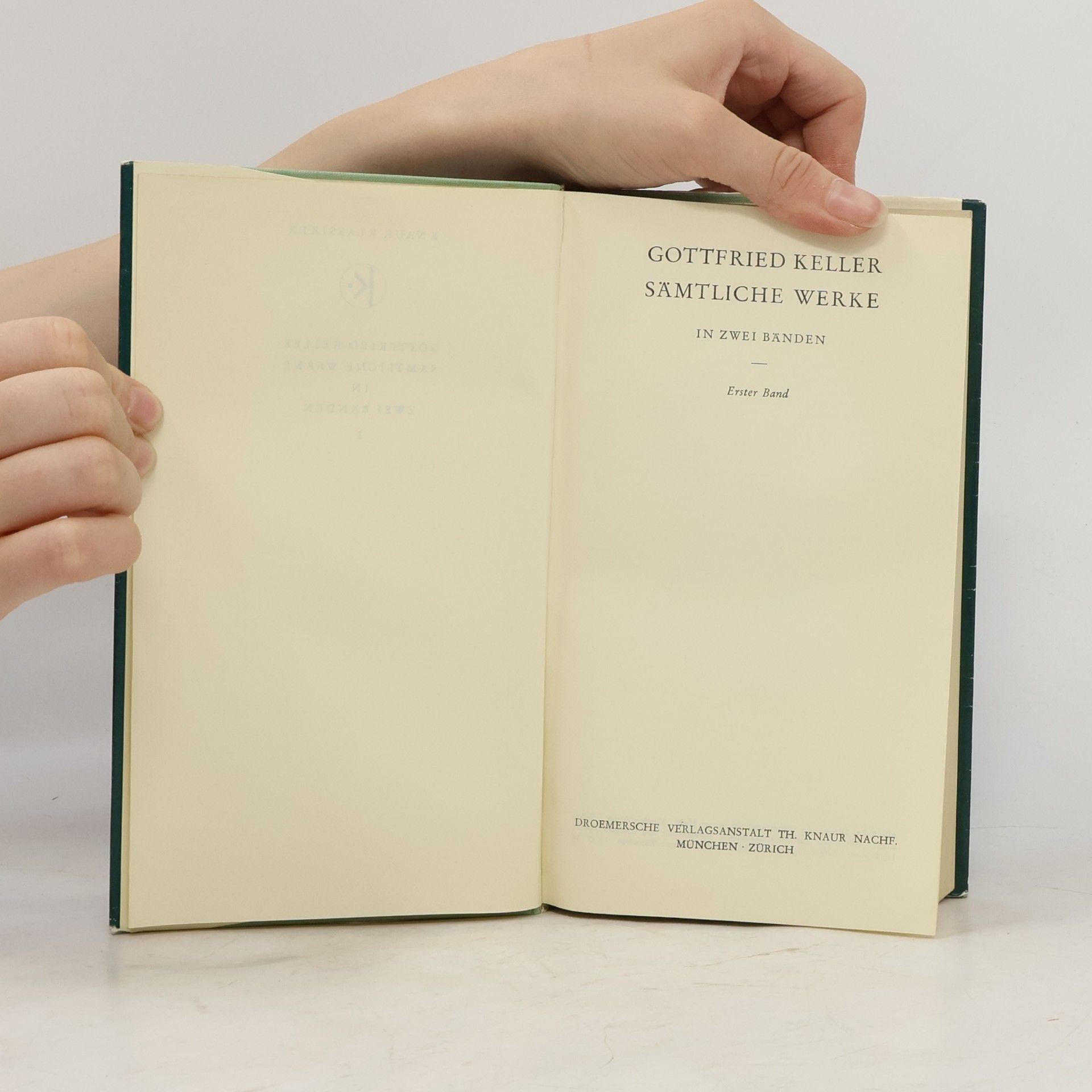 Gottfried Keller Sämtliche Werke