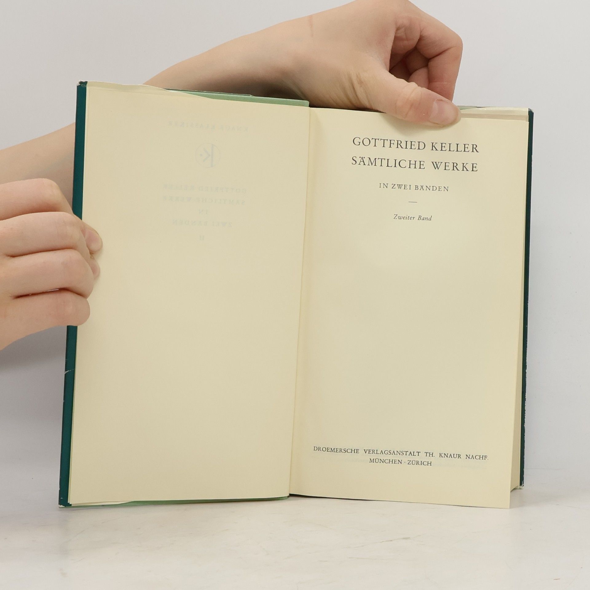 Gottfried Keller Sämtliche Werke 2