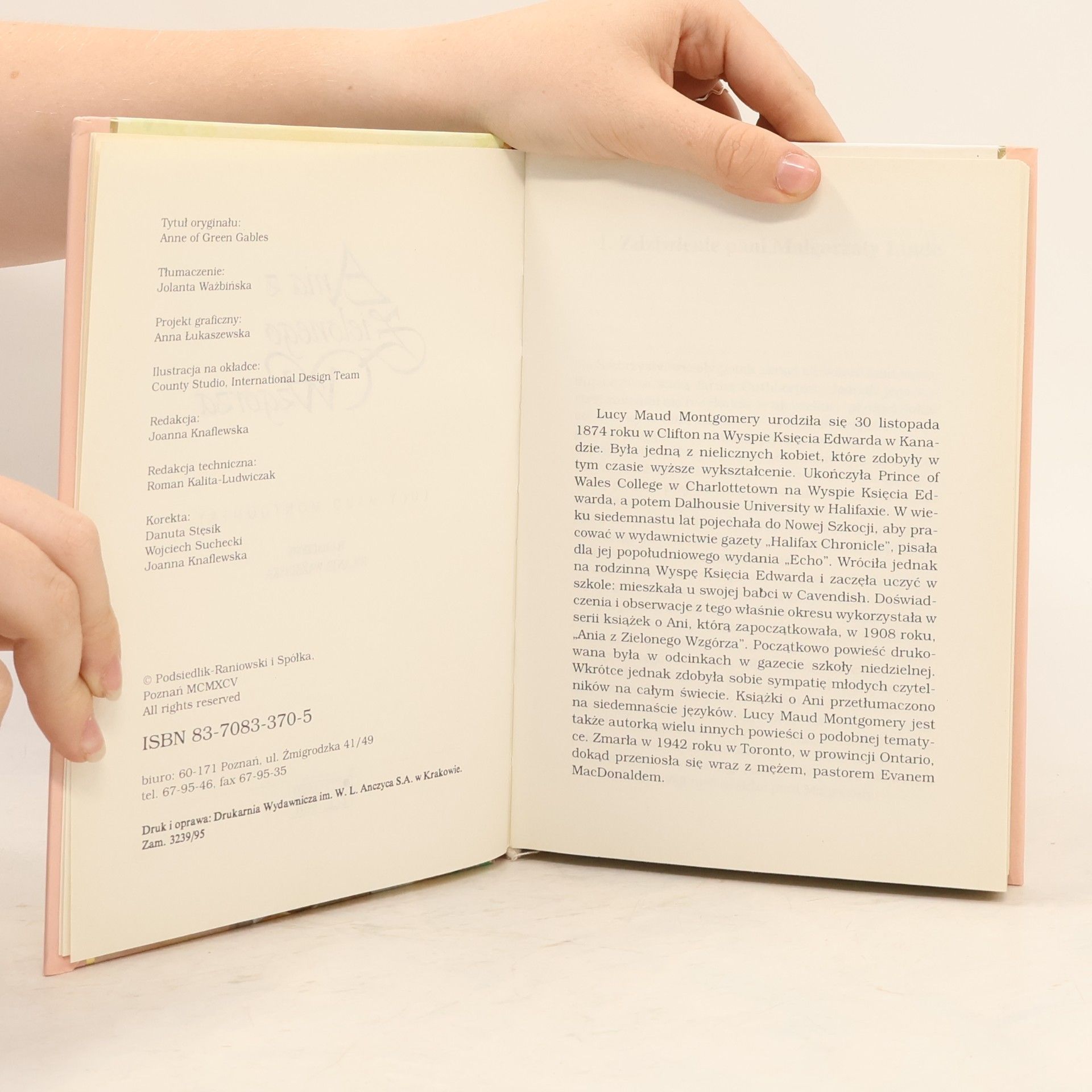 Lucy Maud Montgomery Ania z Zielonego Wzgórza 1