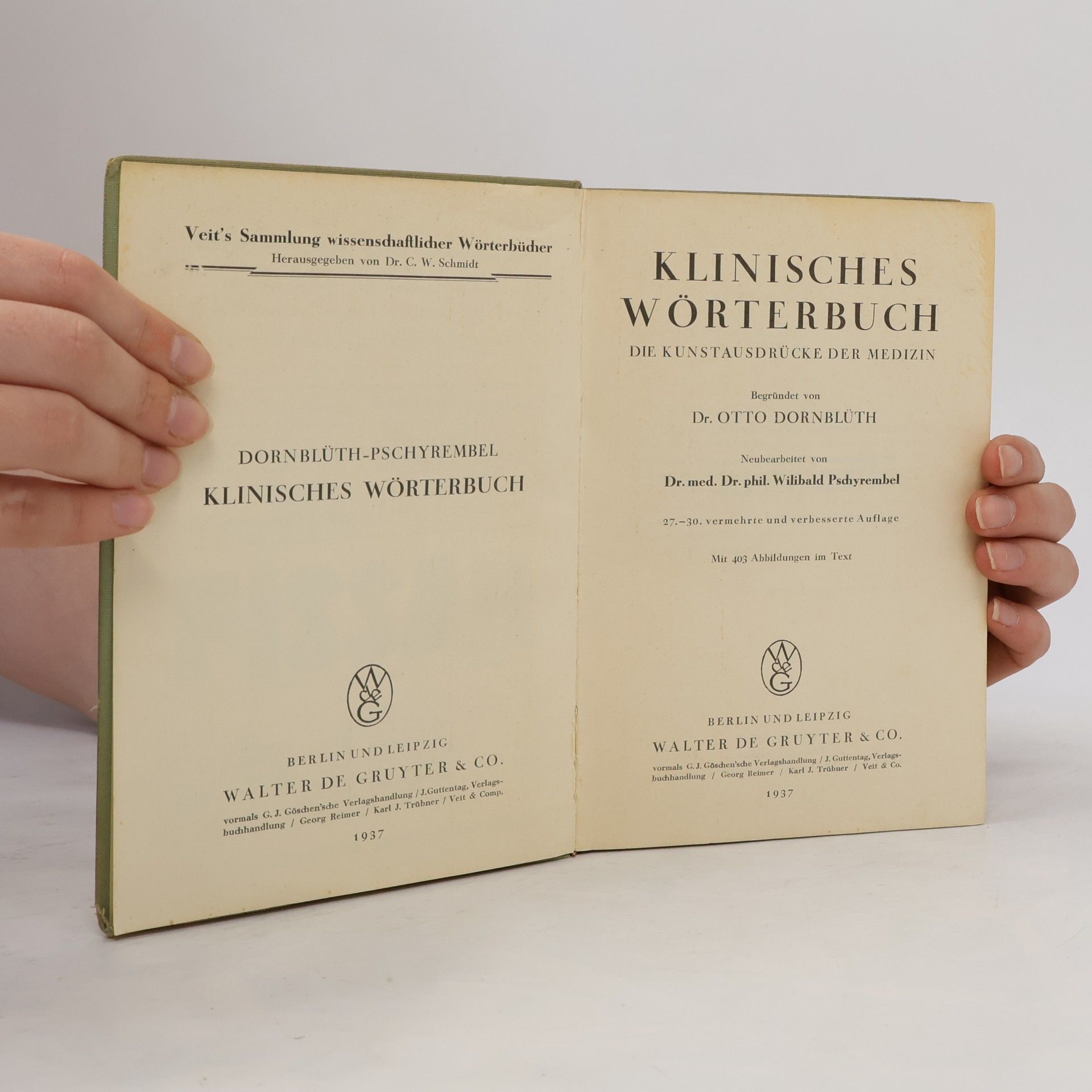 Willibald Pschyrembel Klinisches Wörterbuch