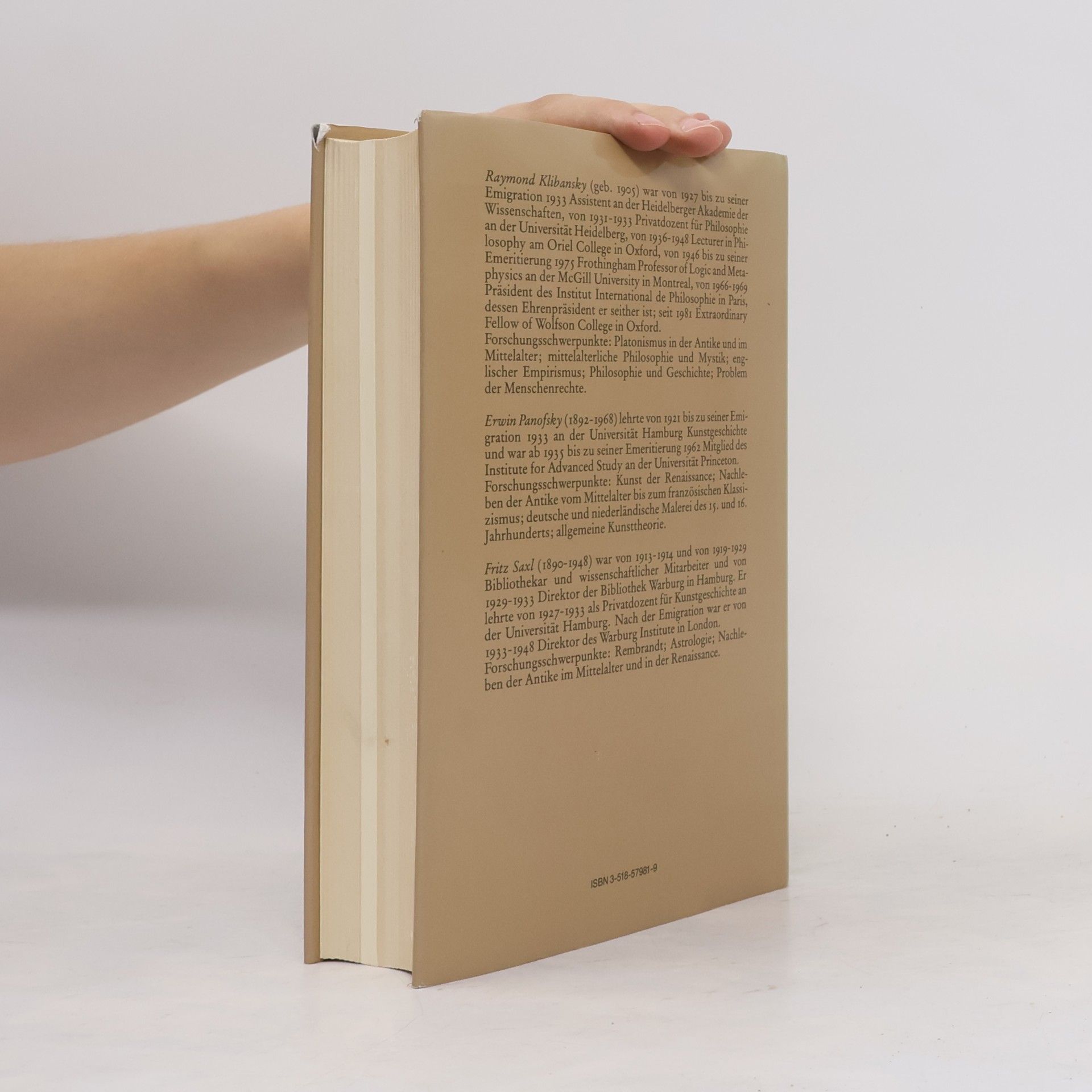 Raymond Klibansky Saturn und Melancholie