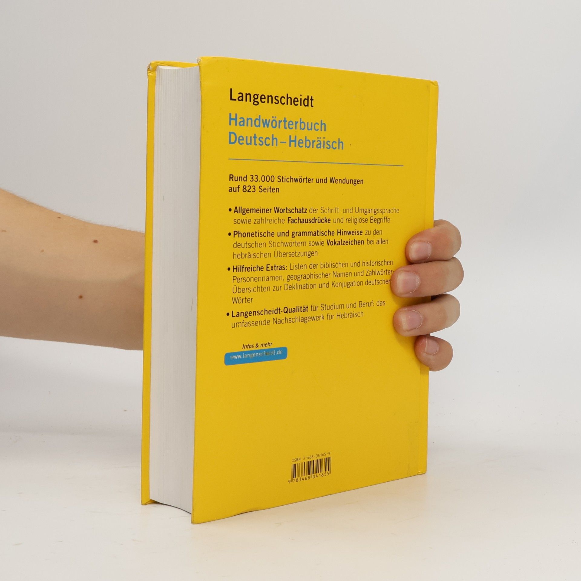 Yaʿaḳov Lavi Langenscheidts Handwörterbuch Deutsch-Hebräisch