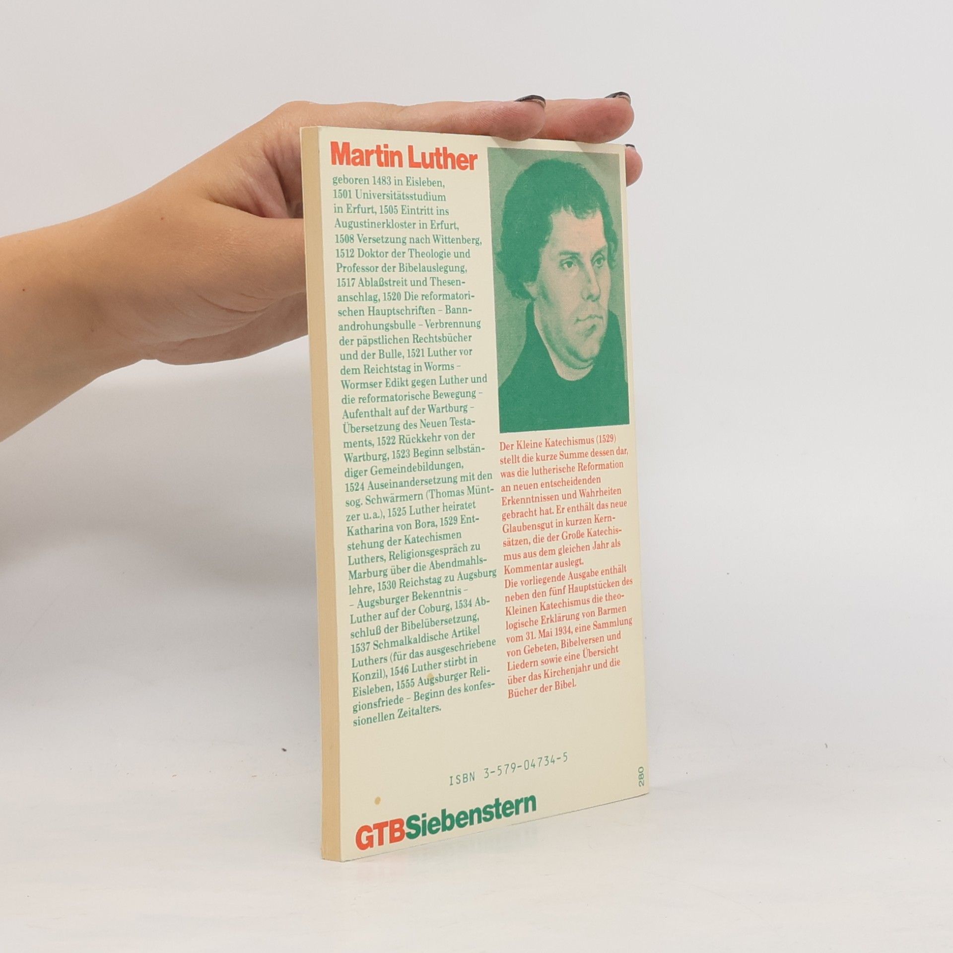 Martin Luther Der kleine Katechismus Doktor Martin Luthers