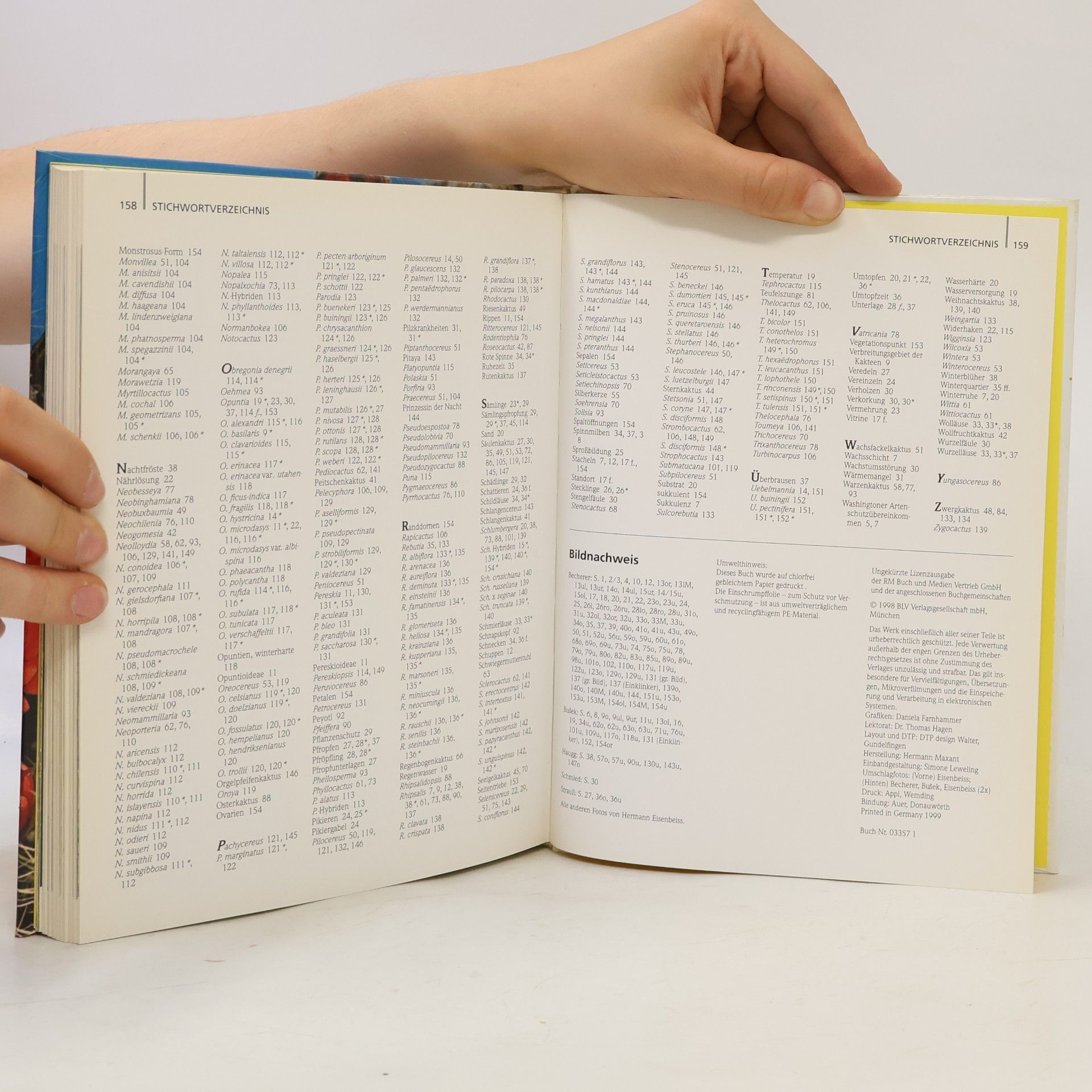 Elisabeth Manke Das BLV-Kakteen-Buch