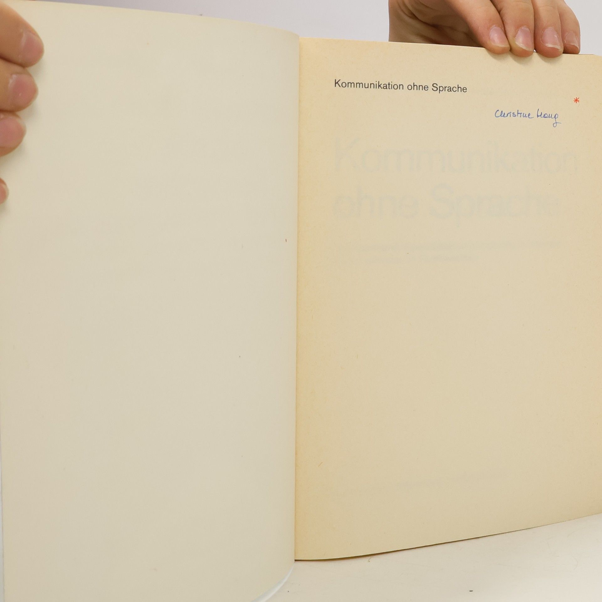 Siegmund Prillwitz Monographien: Kommunikation ohne Sprache