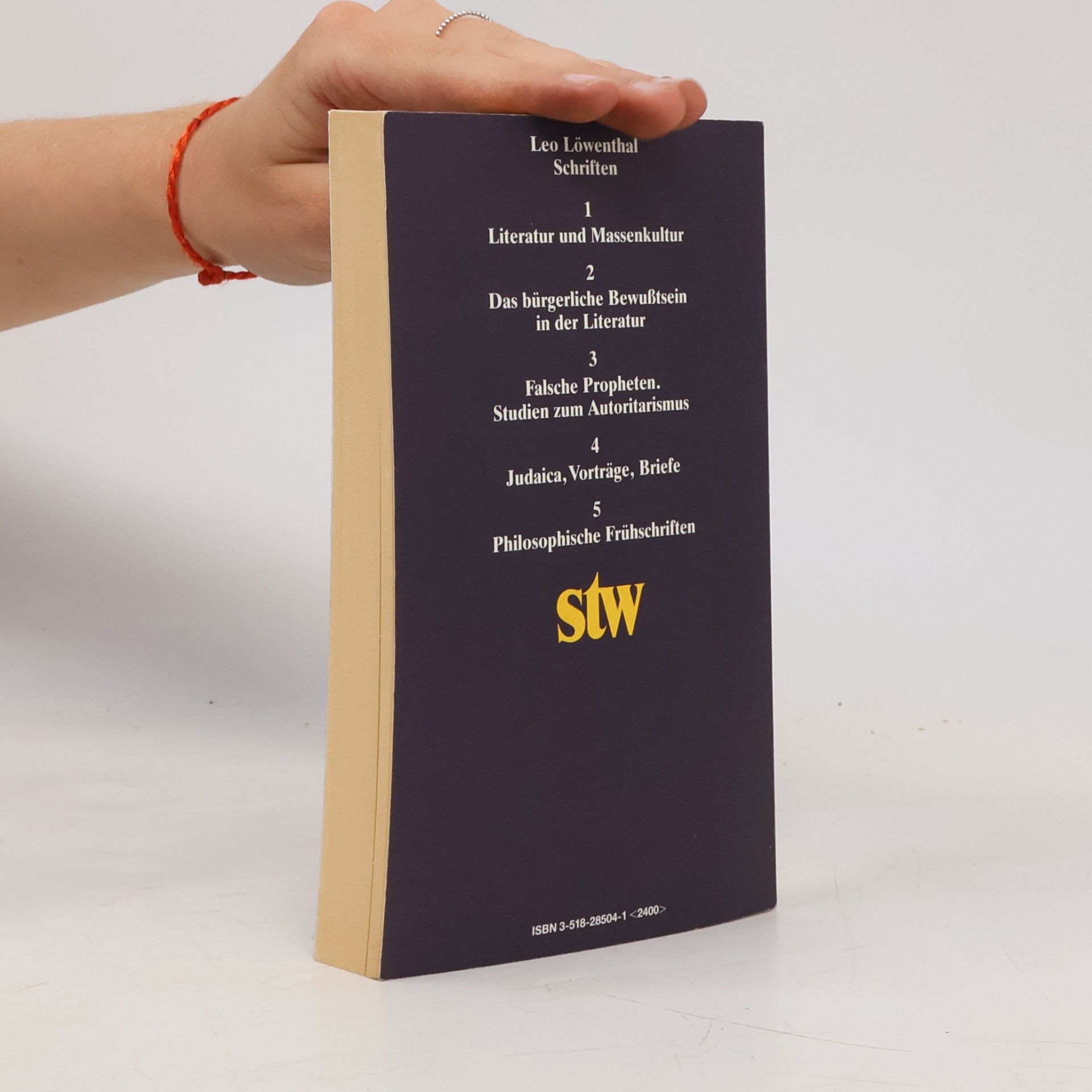 Leo Löwenthal Schriften - 4: Judaica, Vorträge, Briefe