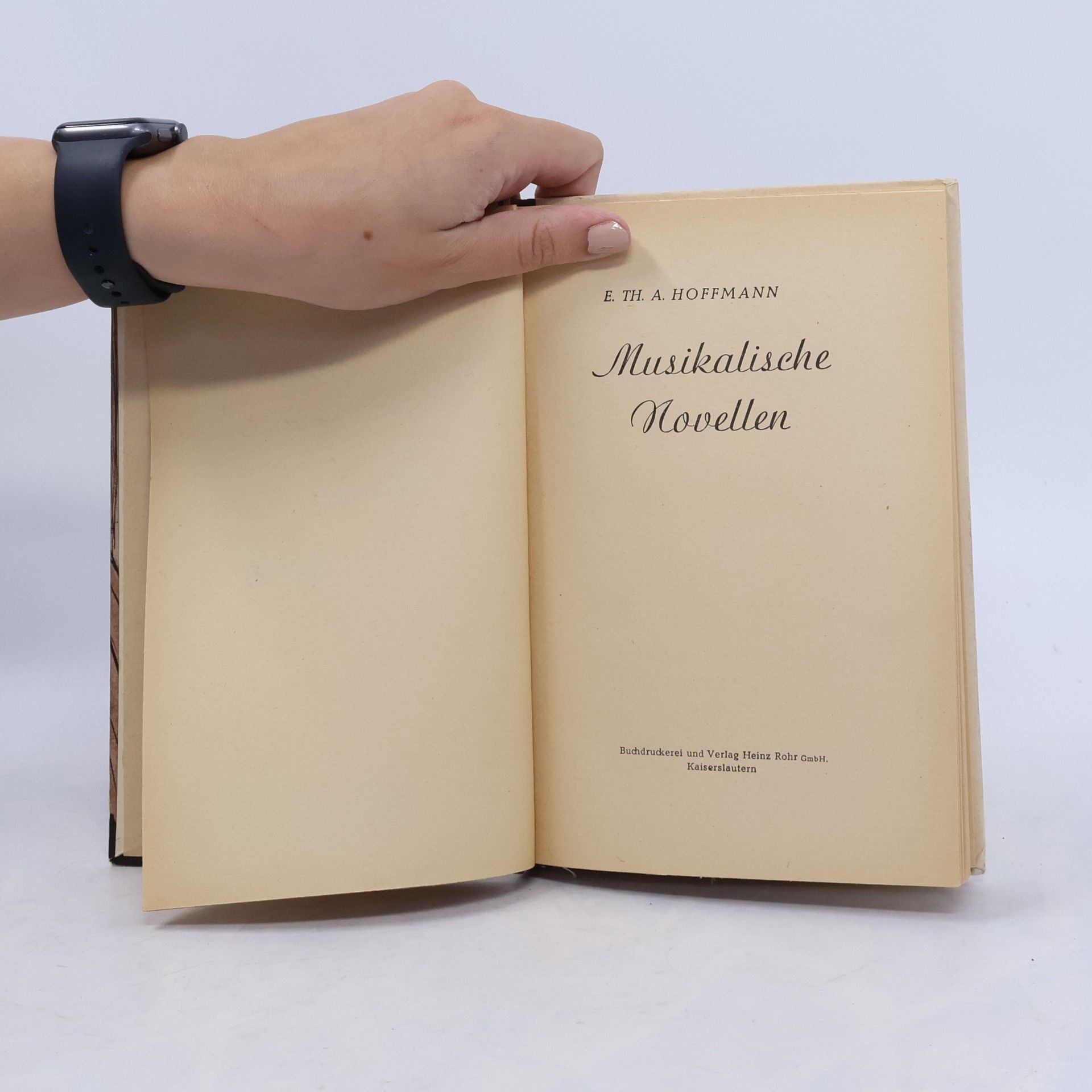 Ernst T. A. Hoffmann Musikalische Novellen