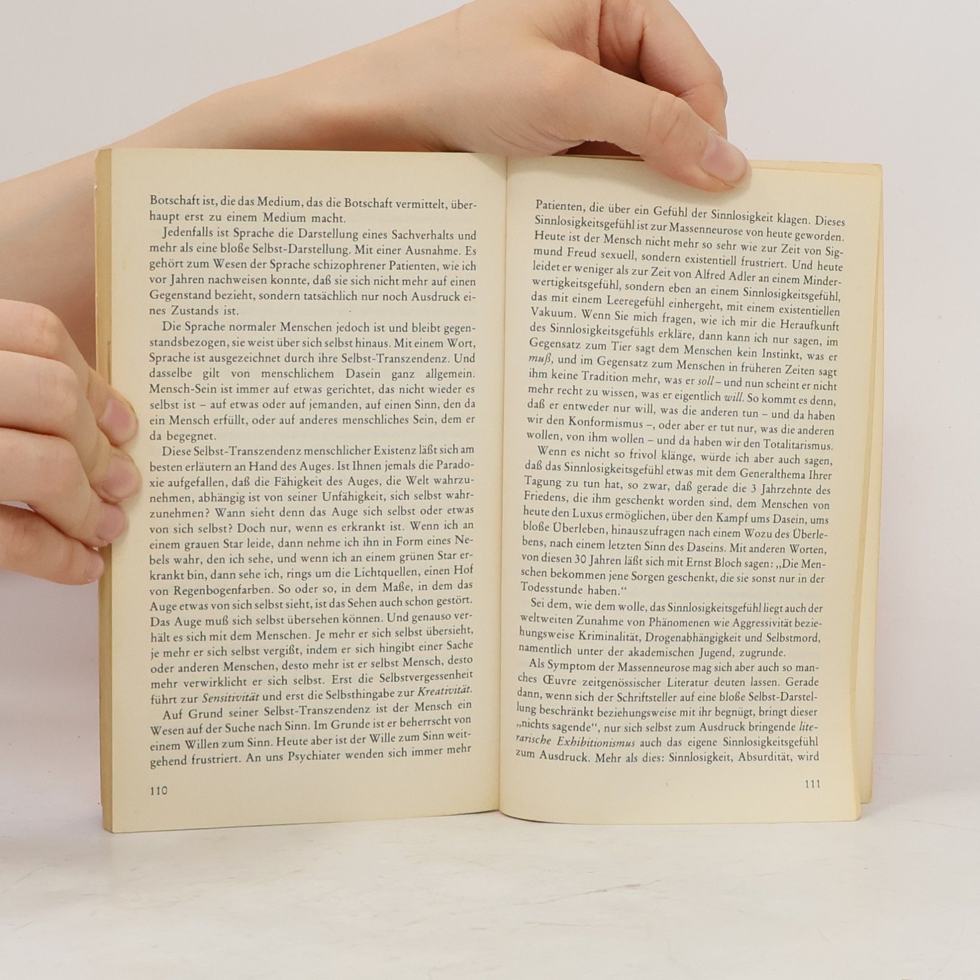 Viktor Emil Frankl Das Leiden am sinnlosen Leben