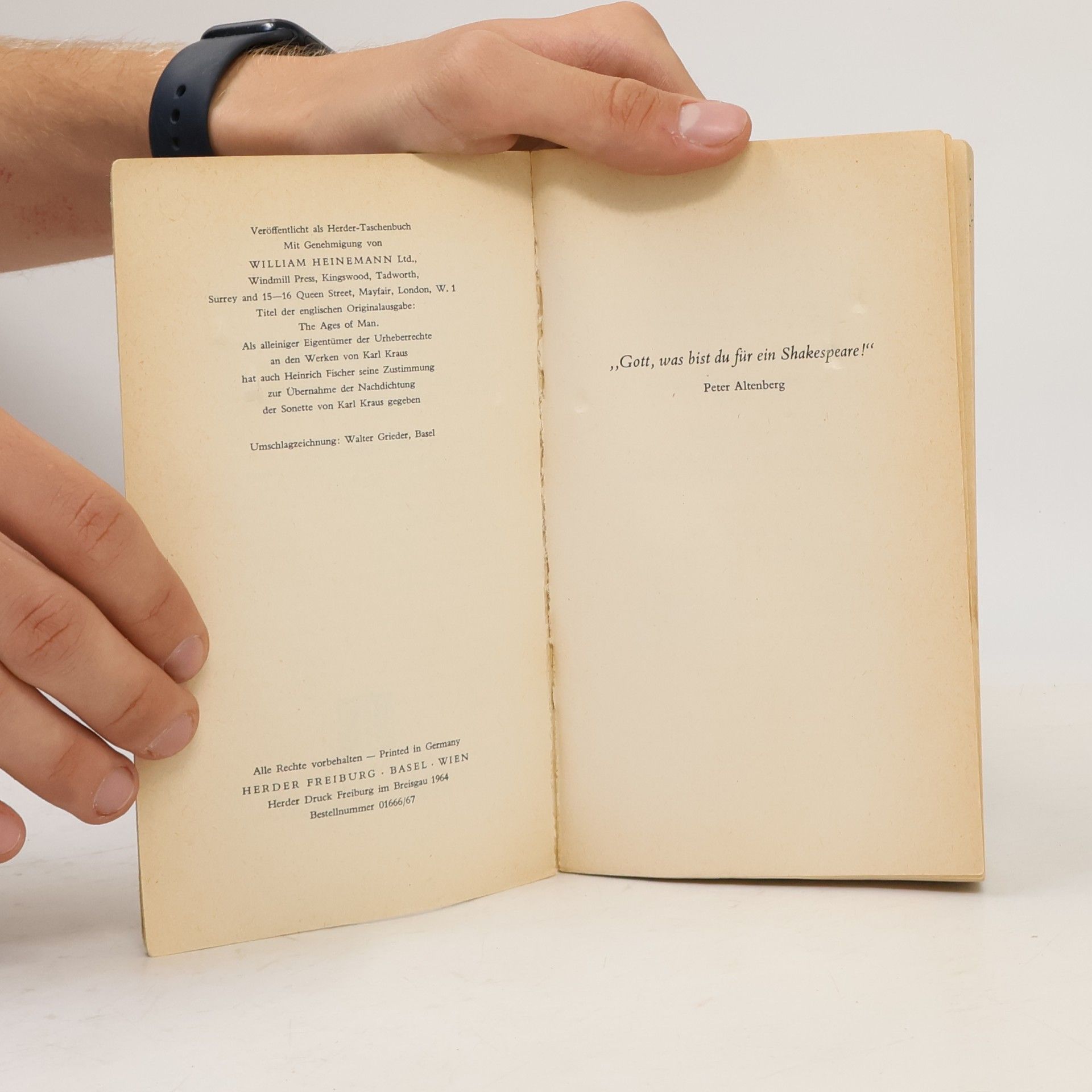 William Shakespeare Die Lebensalter : Shakespeares Natur- und Menschenbild