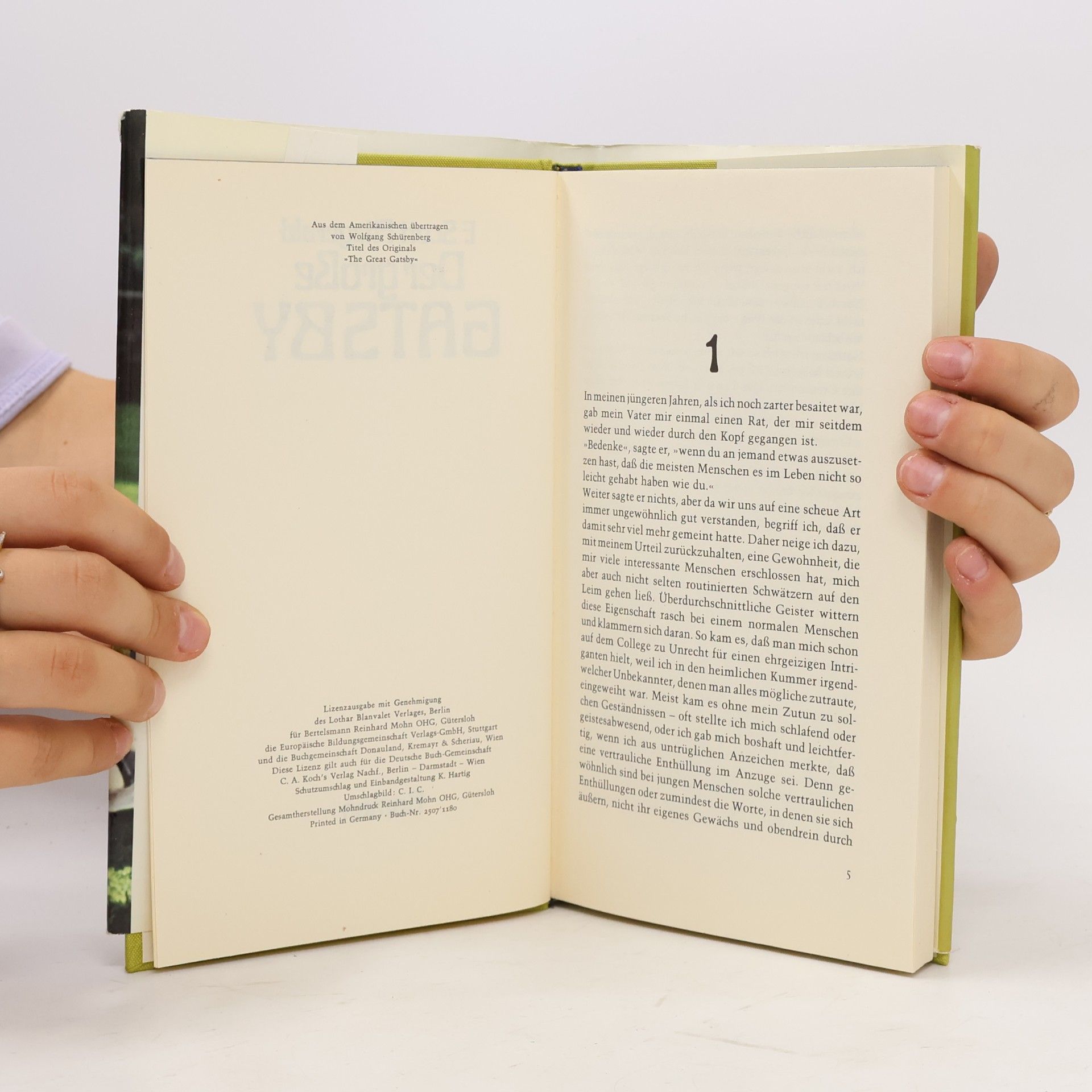 F. Scott Fitzgerald Der große Gatsby