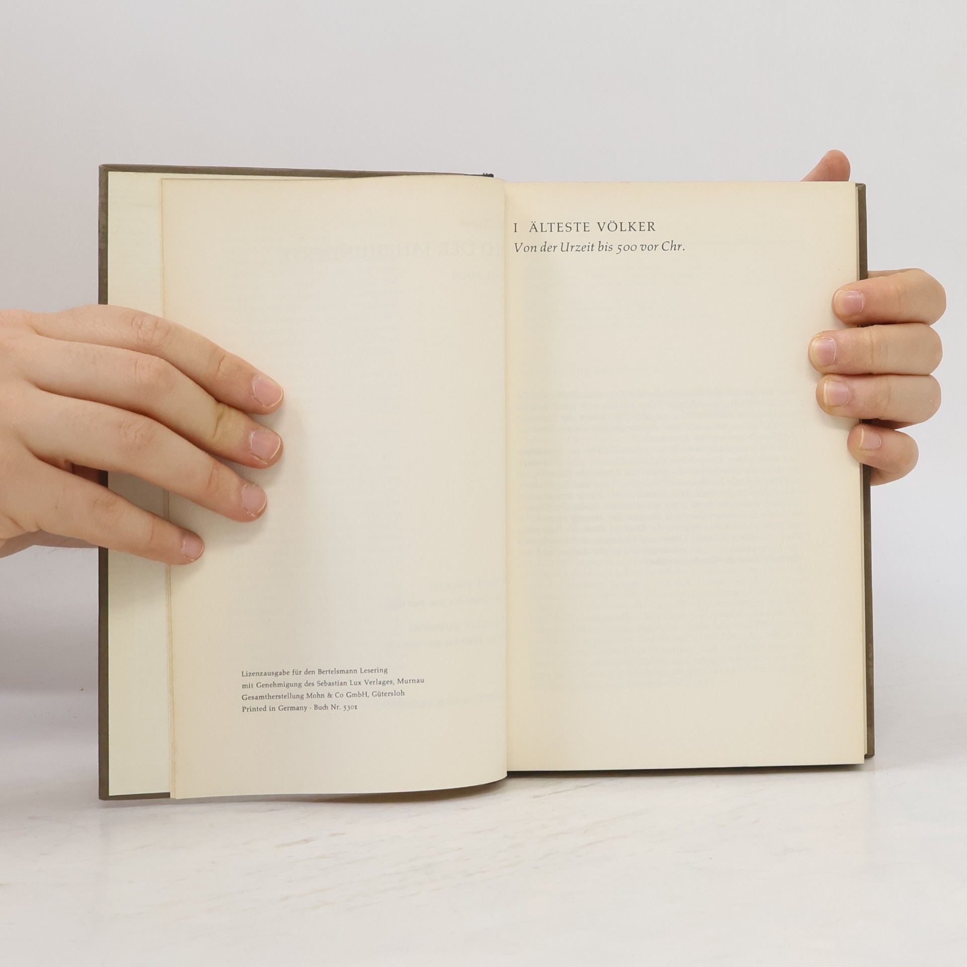 Otto Zierer Weltgeschichte 1: Bild der Jahrhunderte. Erstes Buch
