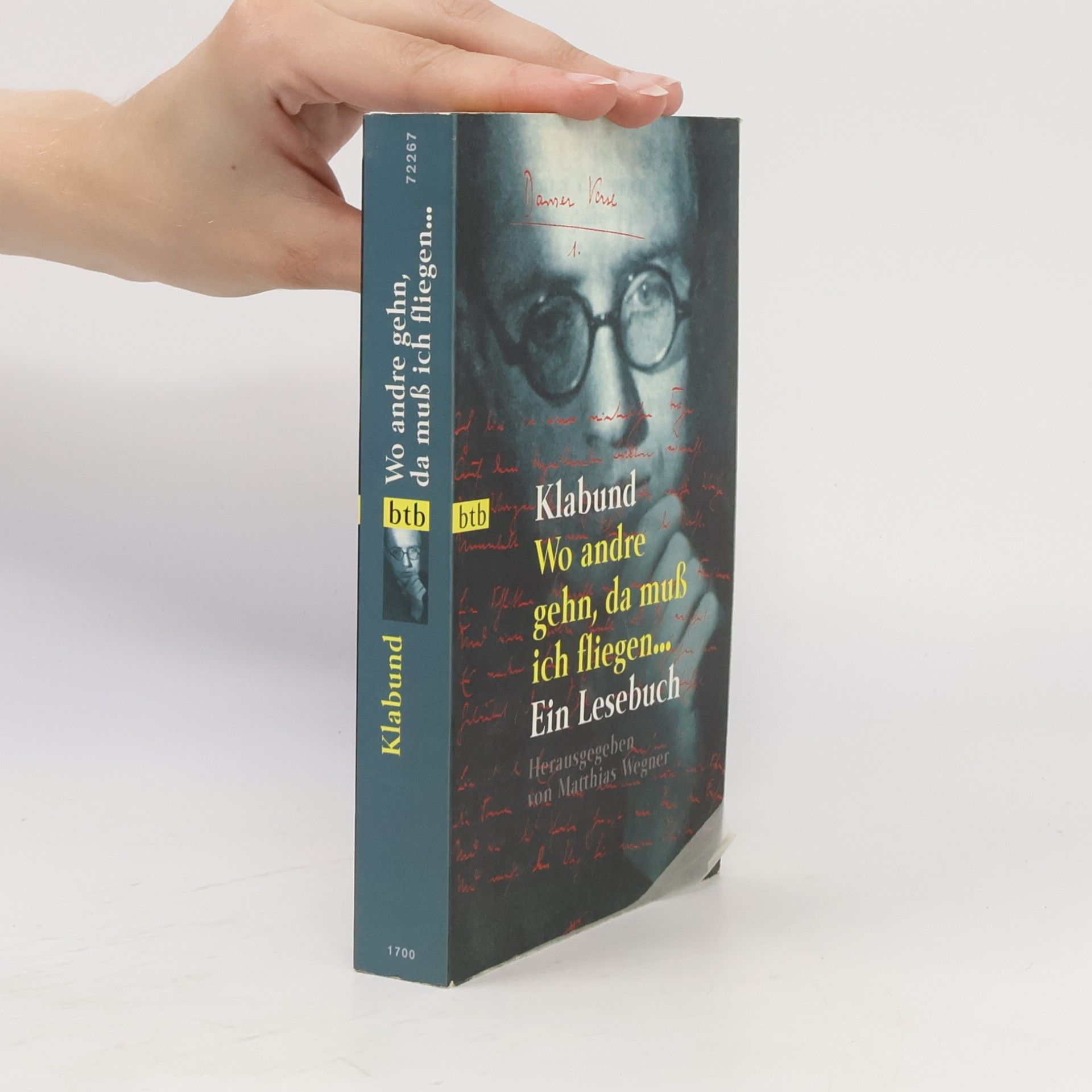 Matthias Wegner Wo andre gehn, da muß ich fliegen .... Ein Klabund-Lesebuch
