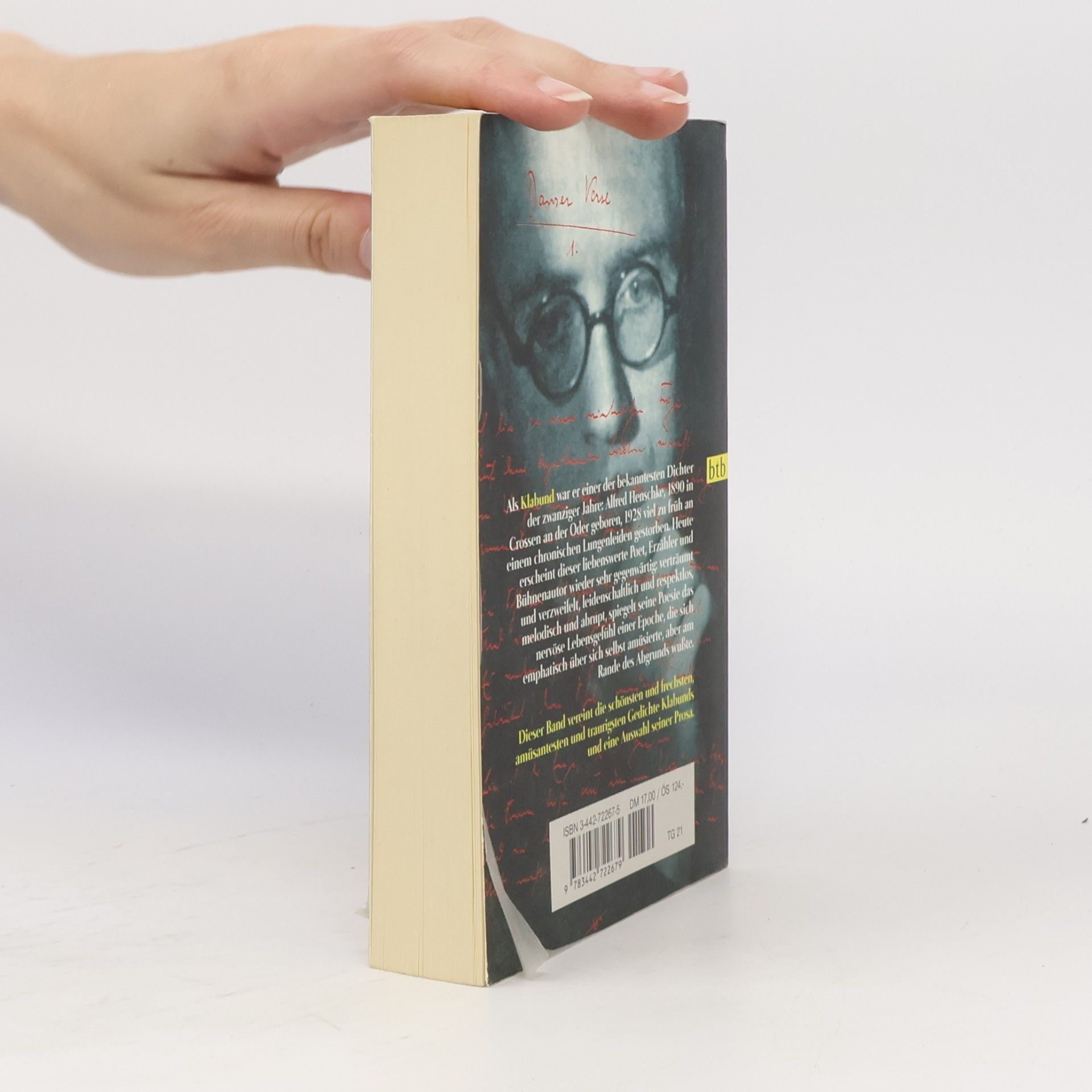 Klabund Wo andre gehn, da muß ich fliegen .... Ein Klabund-Lesebuch