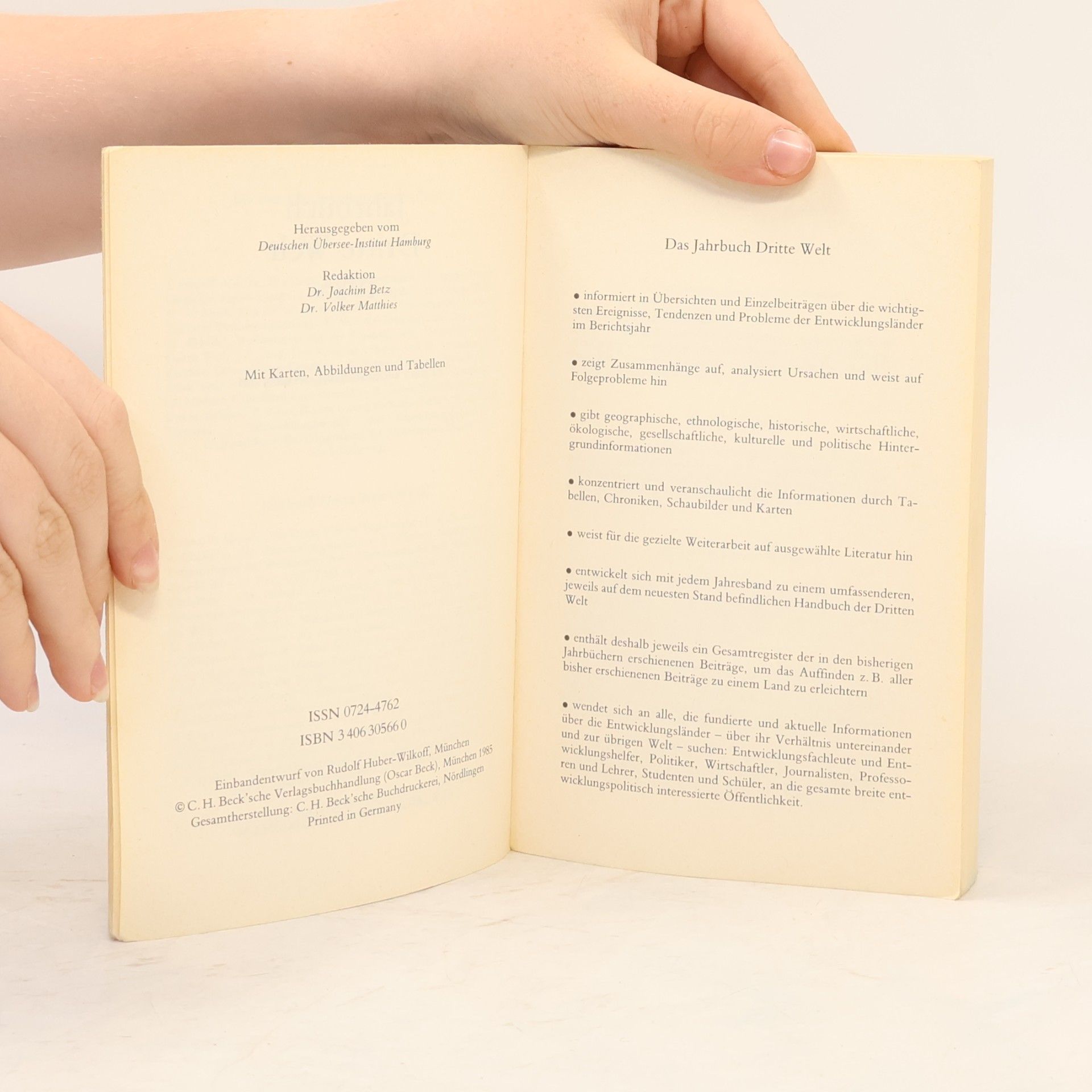 Beck'sche Reihe - 1985: Jahrbuch Dritte Welt