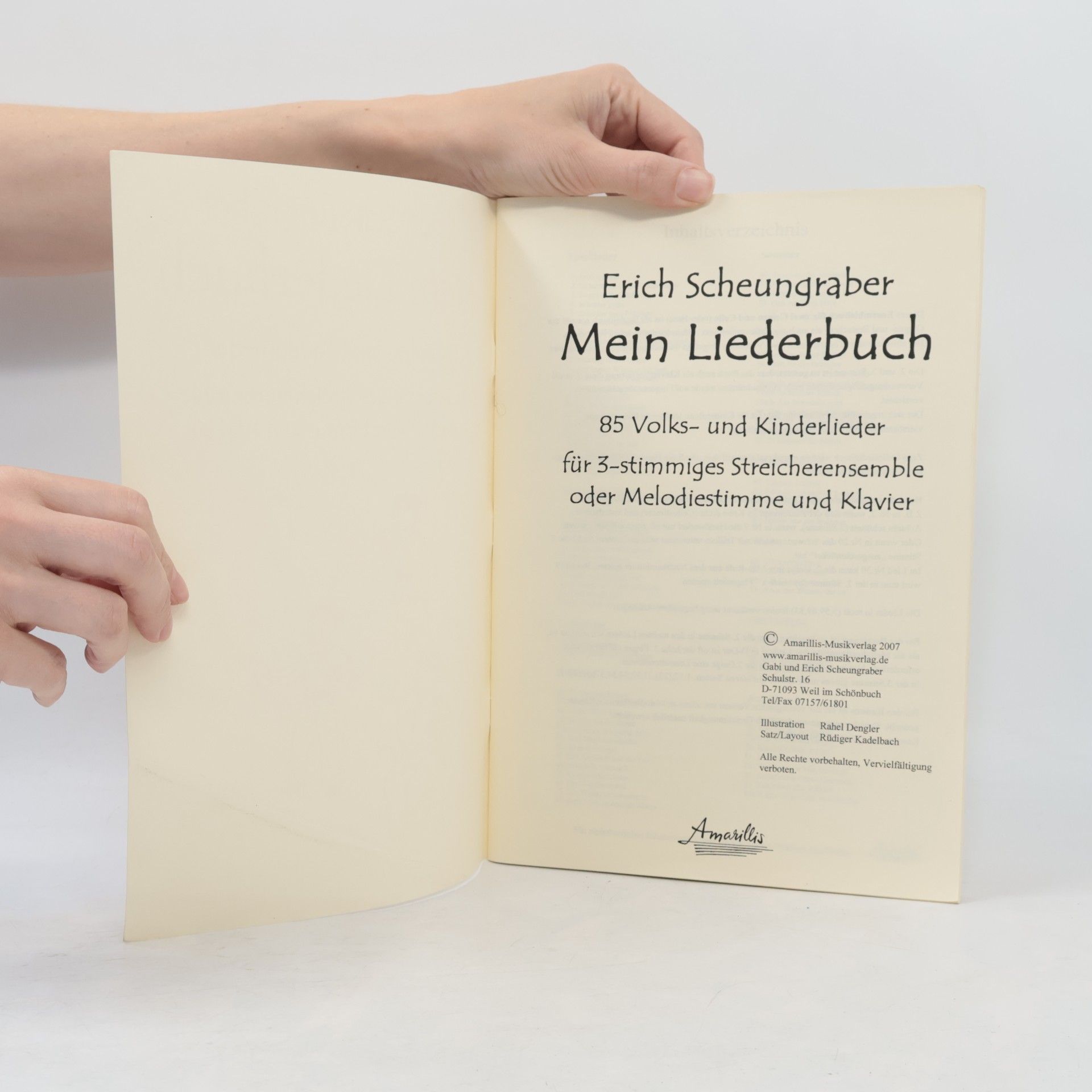 Erich Scheungraber Mein Liederbuch