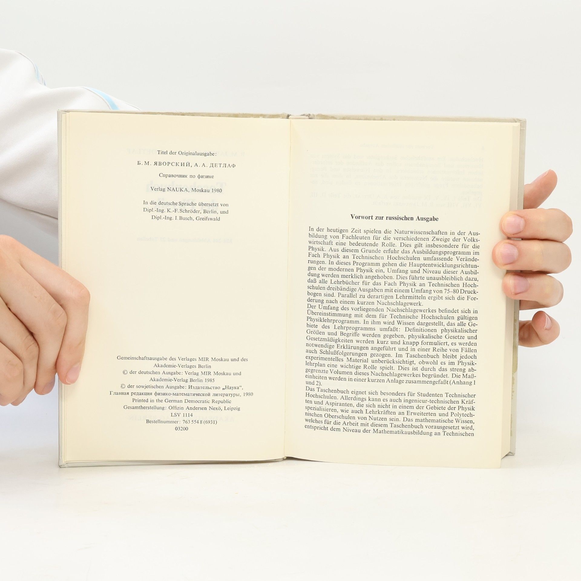 B.M. Jaworski Taschenbuch der Physik