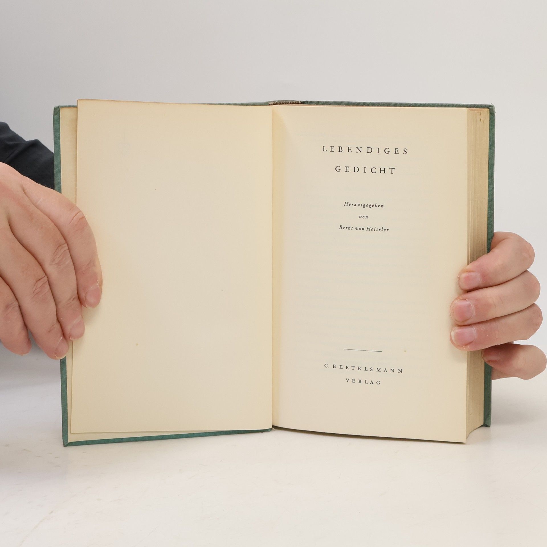 Bernt von Heiseler Lebendiges Gedicht