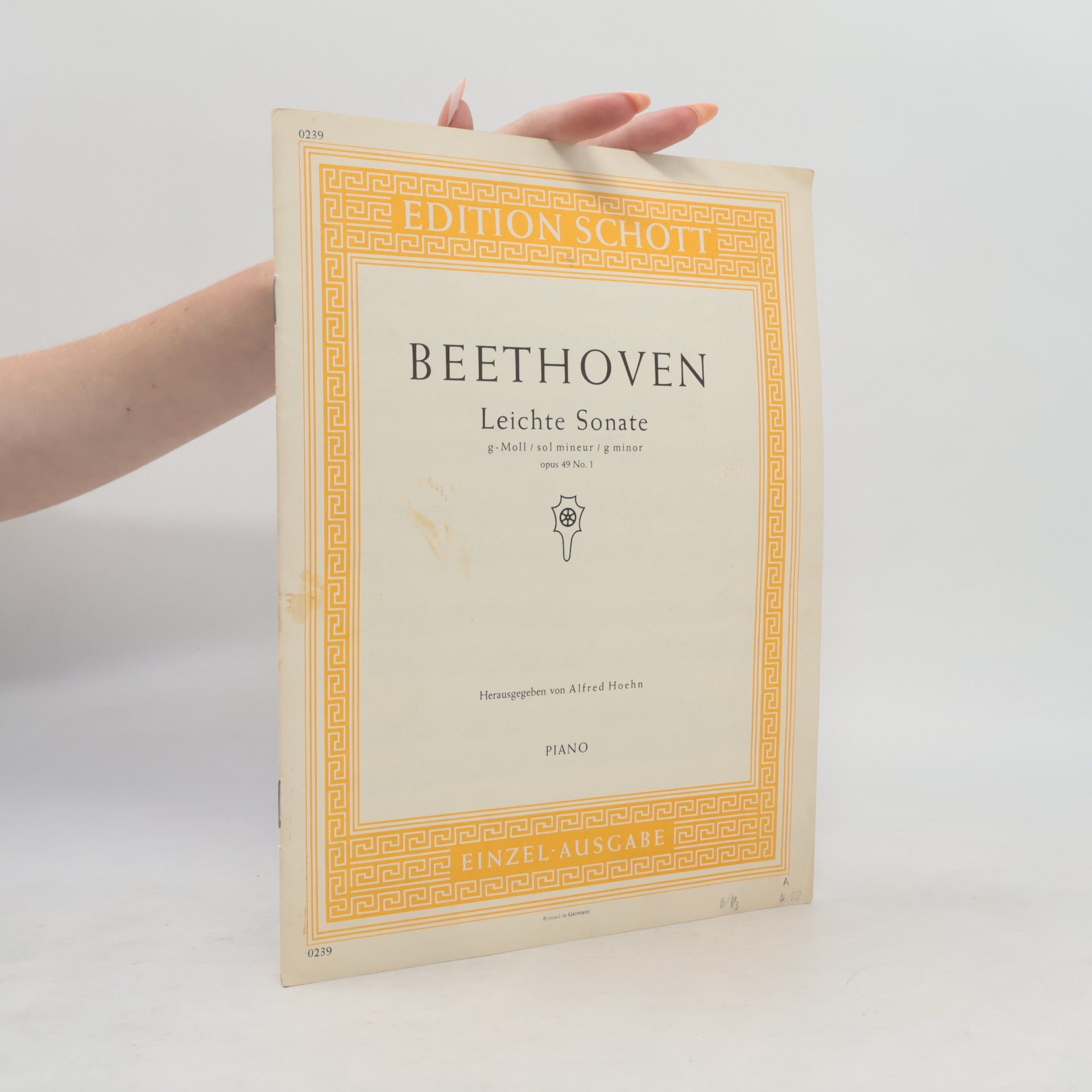 Ludwig van Beethoven Beethoven. Leichte Sonate