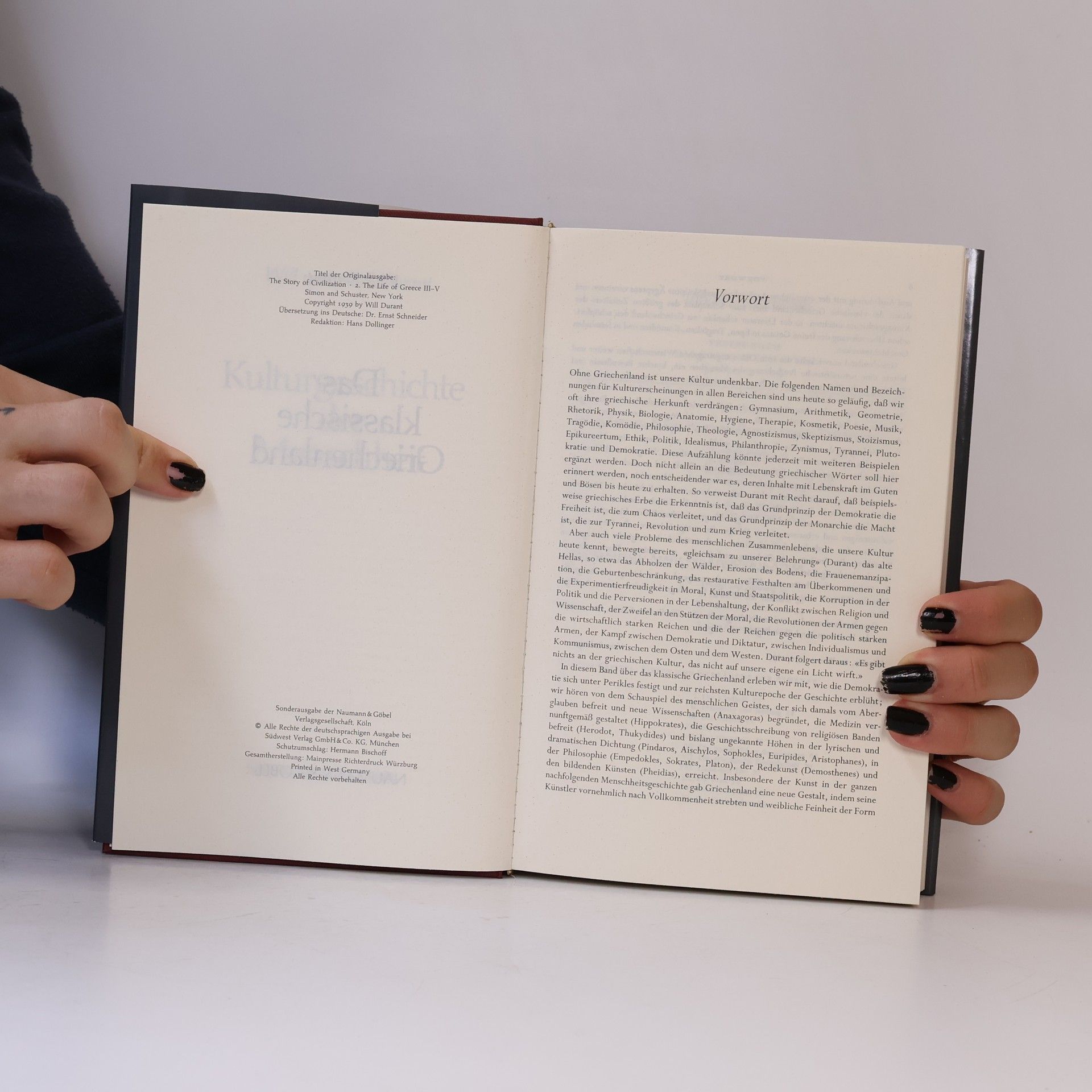Will Durant Kulturgeschichte der Menschheit 3. Das klassische Griechenland