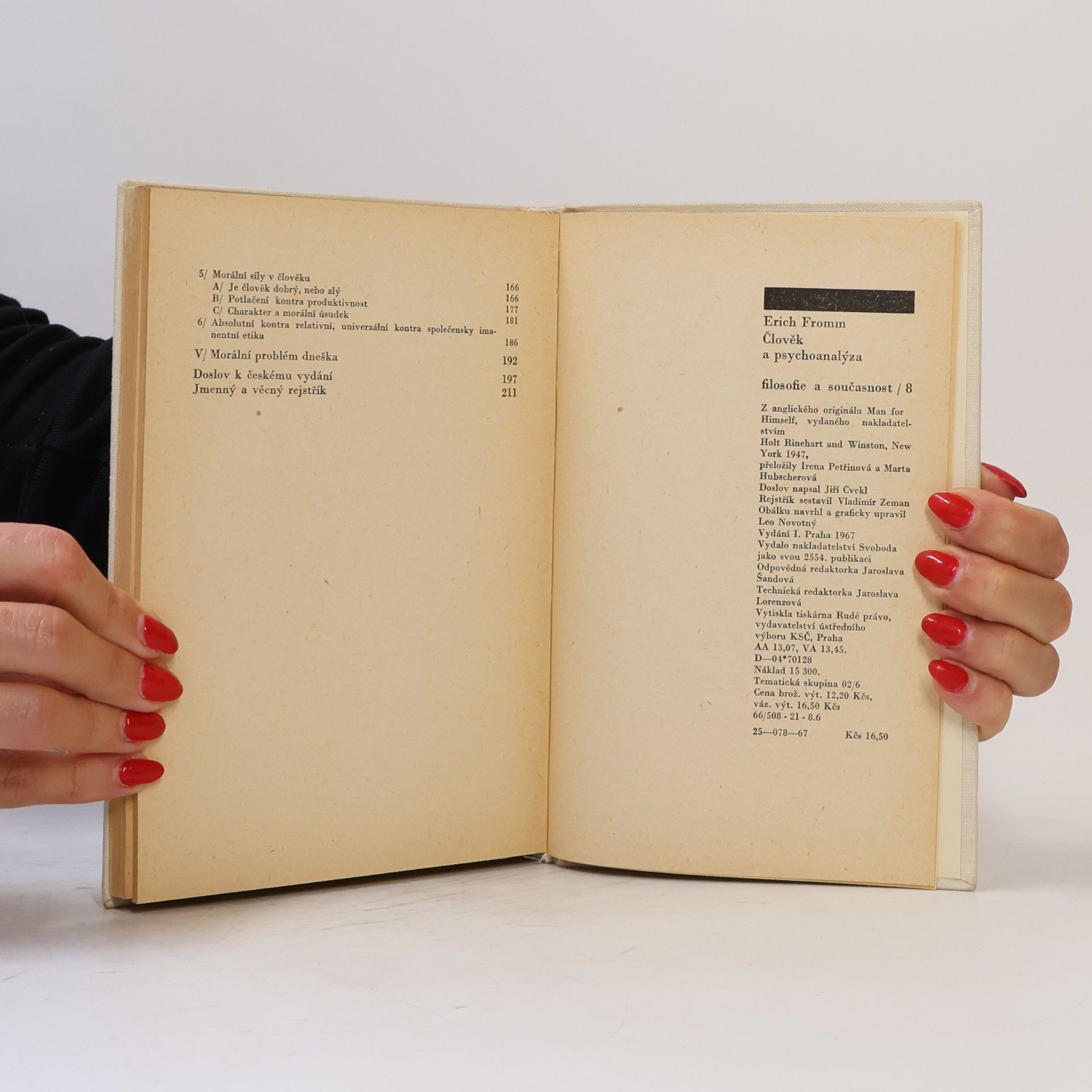 Erich Fromm Člověk a psychoanalýza