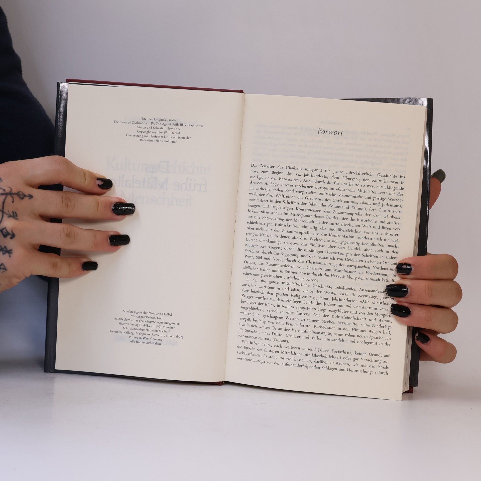Will Durant Kulturgeschichte der Menschheit 6. Das Frühmittelalter