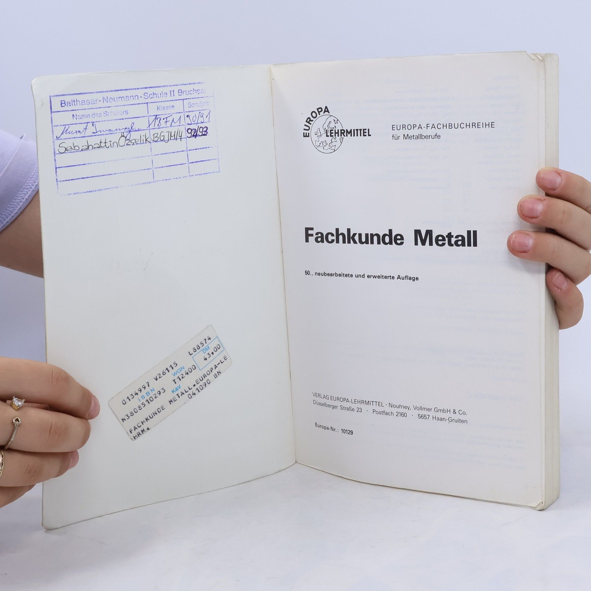Fachkunde Metall
