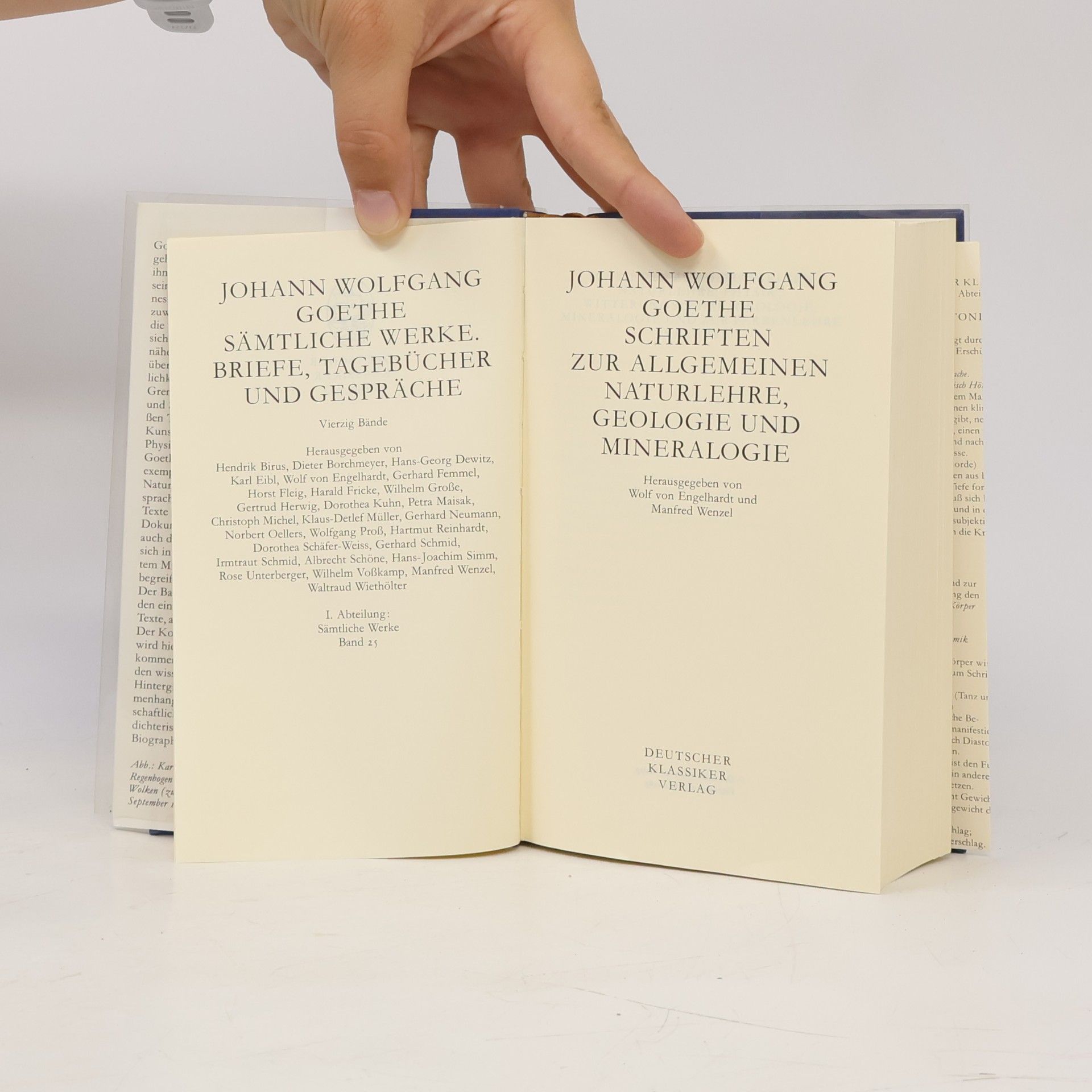 Wolf von Engehlardt Goethe allgemeine naturlehre Geologie