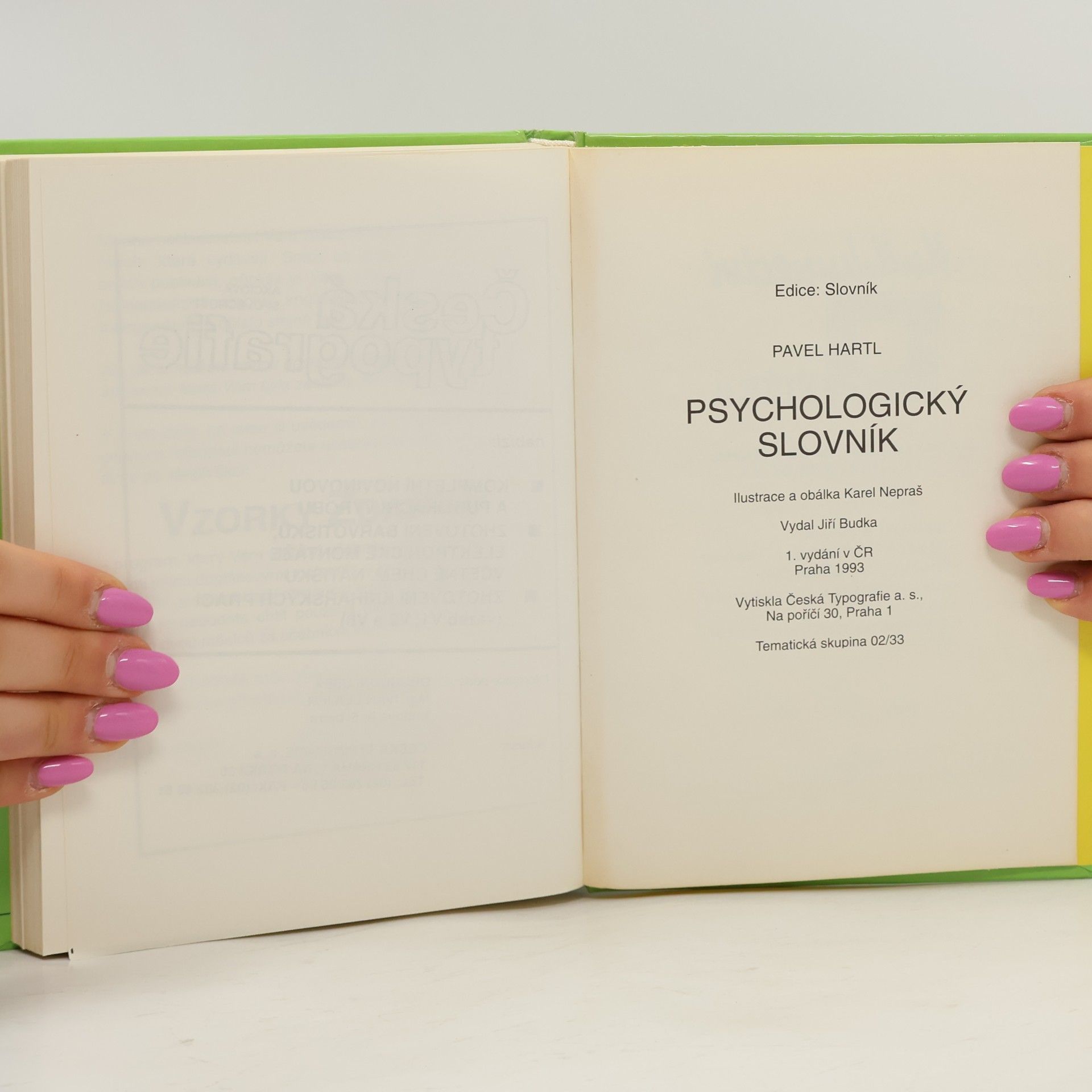 Pavel Hartl Psychologický slovník