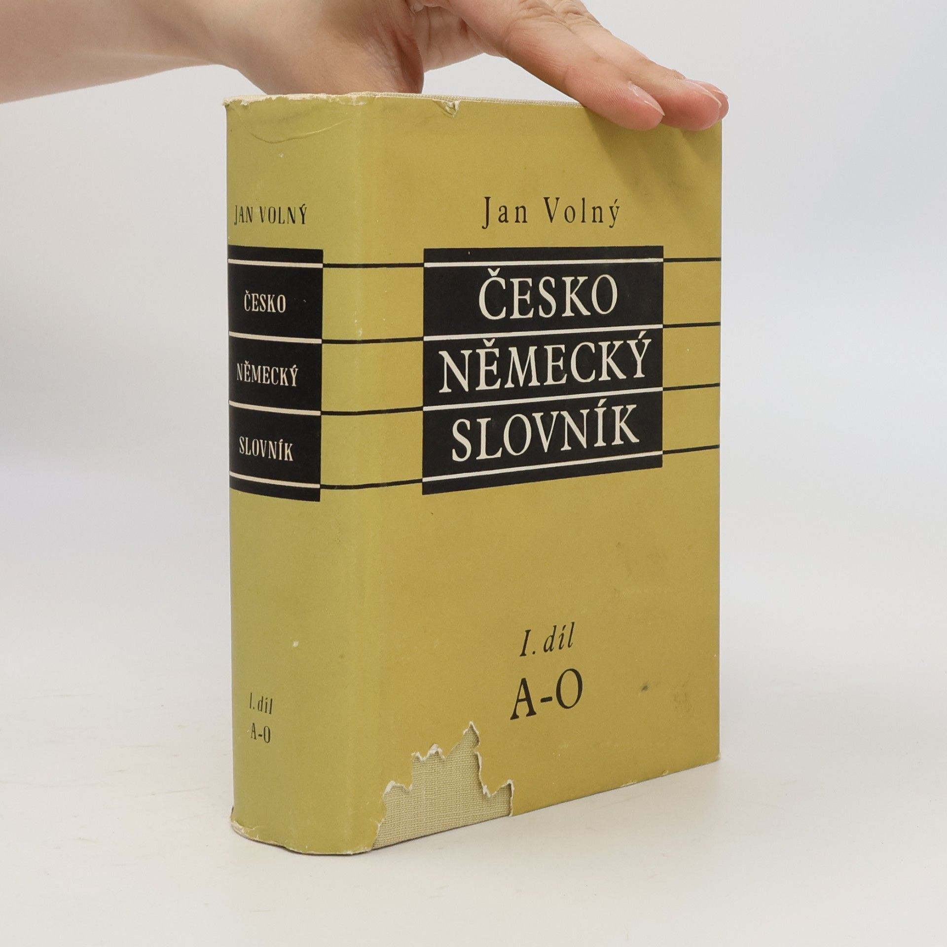 Volný Jan Česko-německý slovník A-O. 1.díl