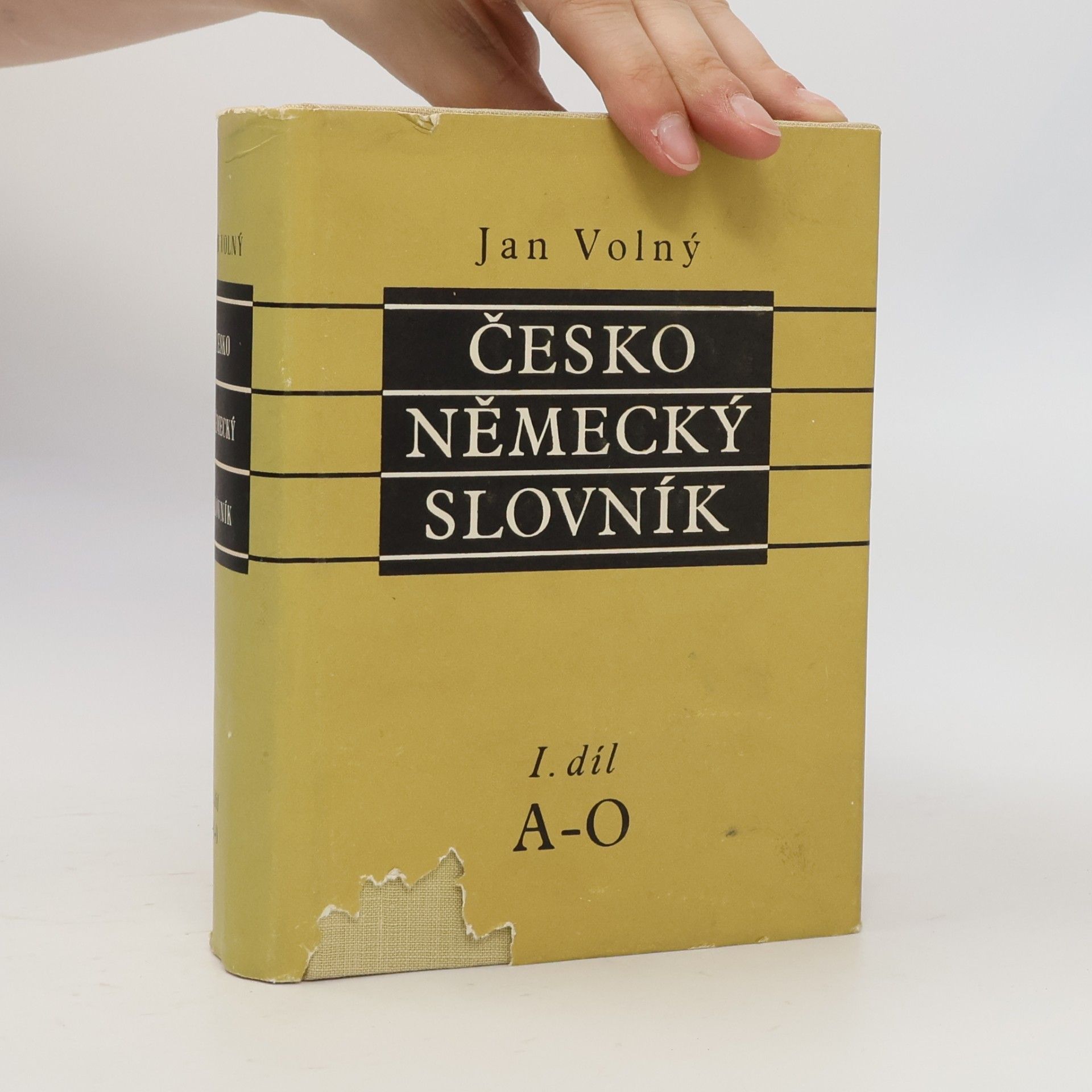 Volný Jan Česko-německý slovník A-O. 1.díl