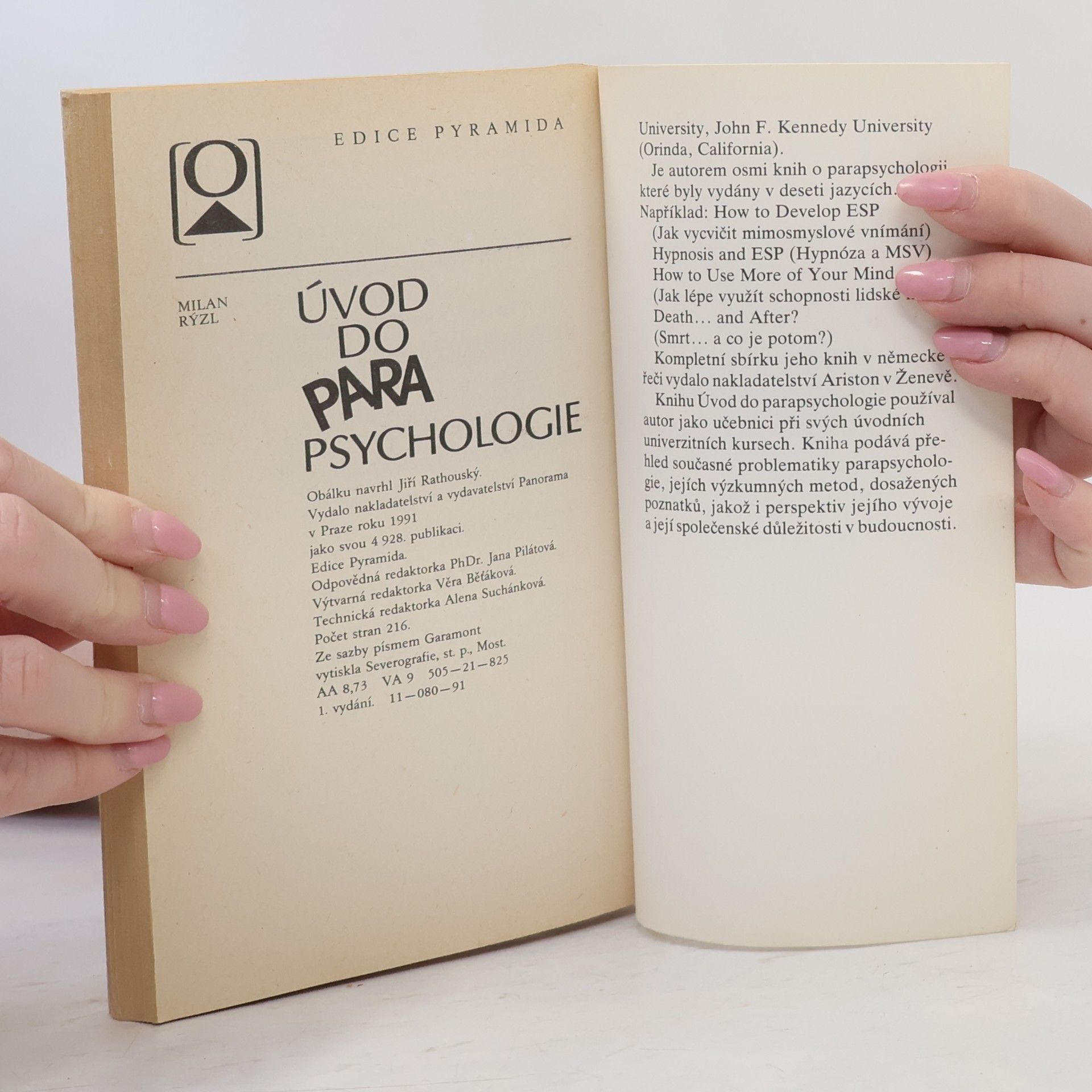 Milan Rýzl Úvod do para psychologie