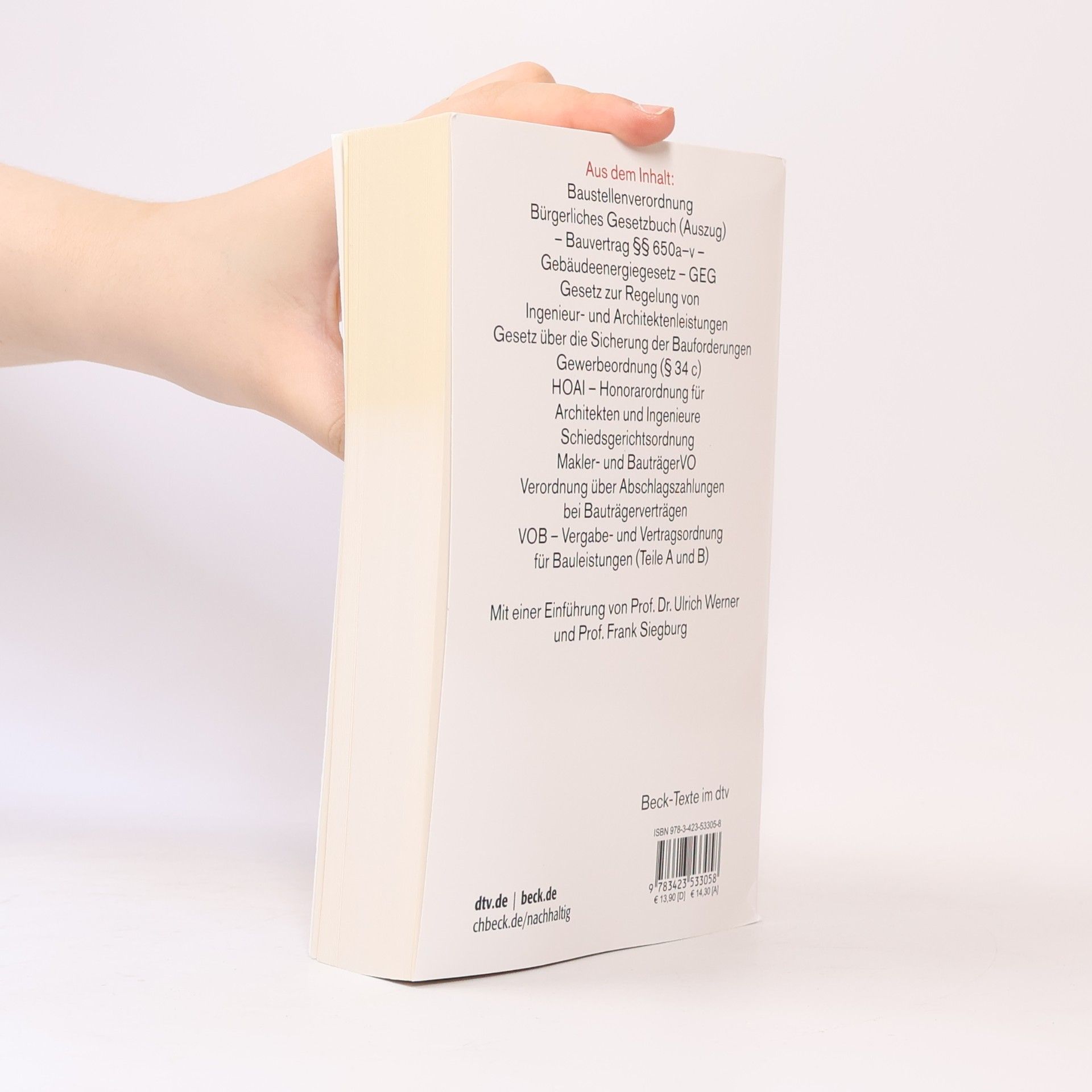 Beck-Texte - 40: VOB / BBB / HOAI