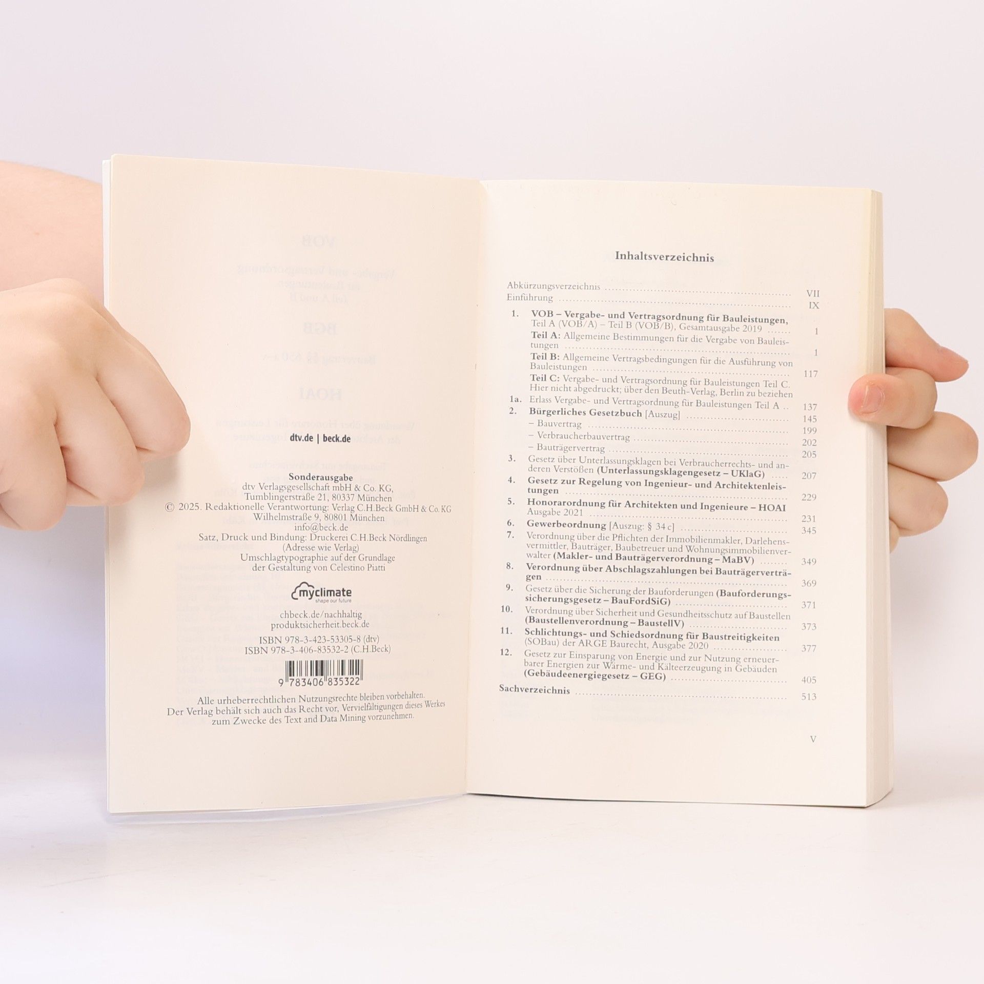Beck-Texte - 40: VOB / BBB / HOAI