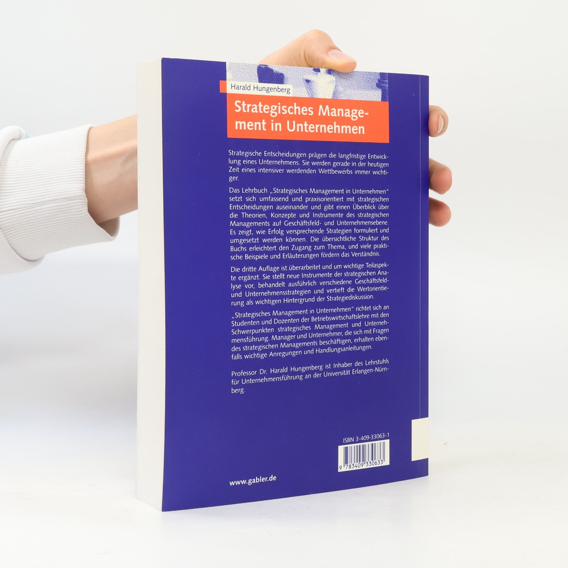 Harald Hungenberg Strategisches Management in Unternehmen - 3. Auflage. Lehrbuch