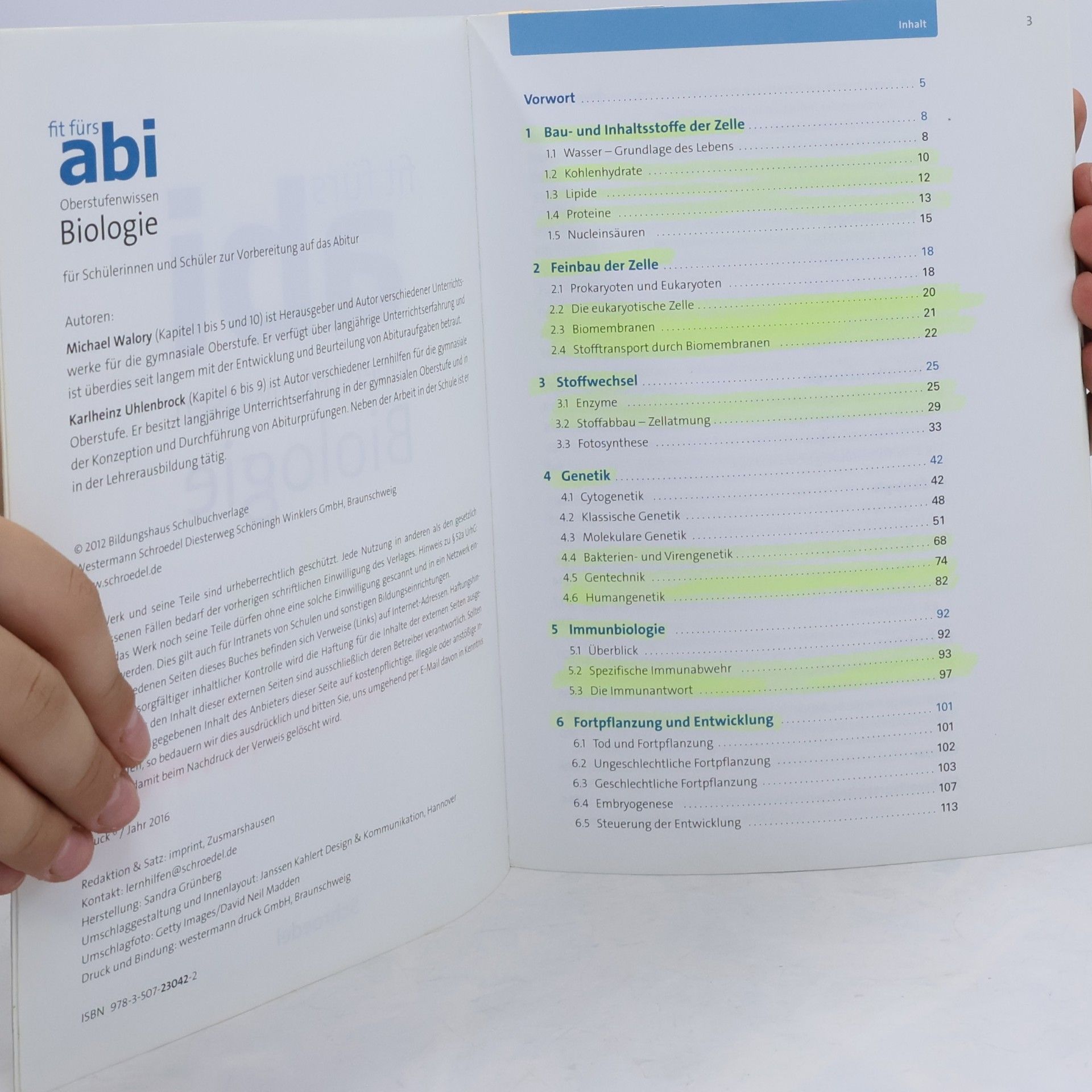 Michel Walory Fit fürs Abi. Biologie Oberstufenwissen