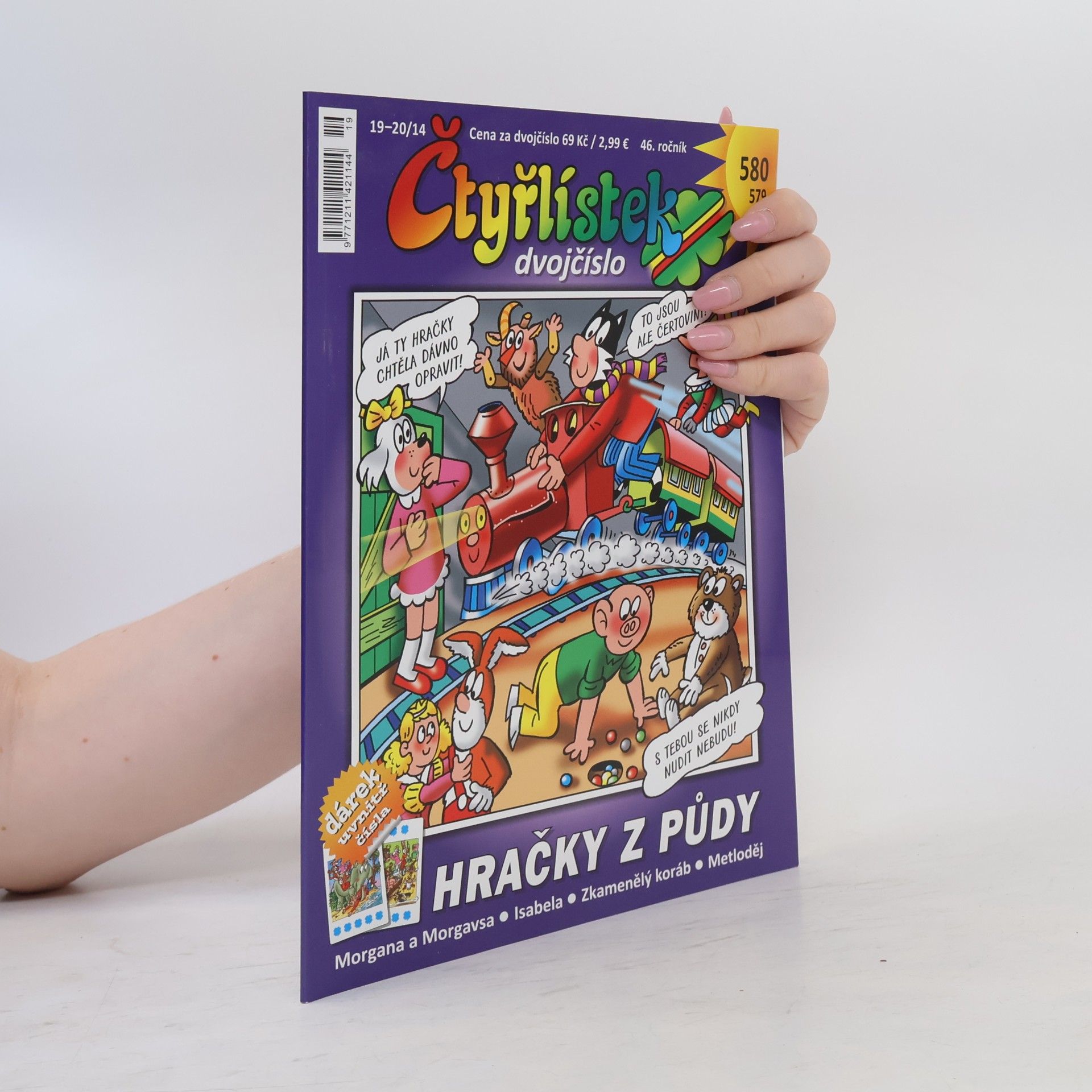 Autorenkollektiv Čtyřlístek 579-580, 19-20/2014. Hračky z půdy