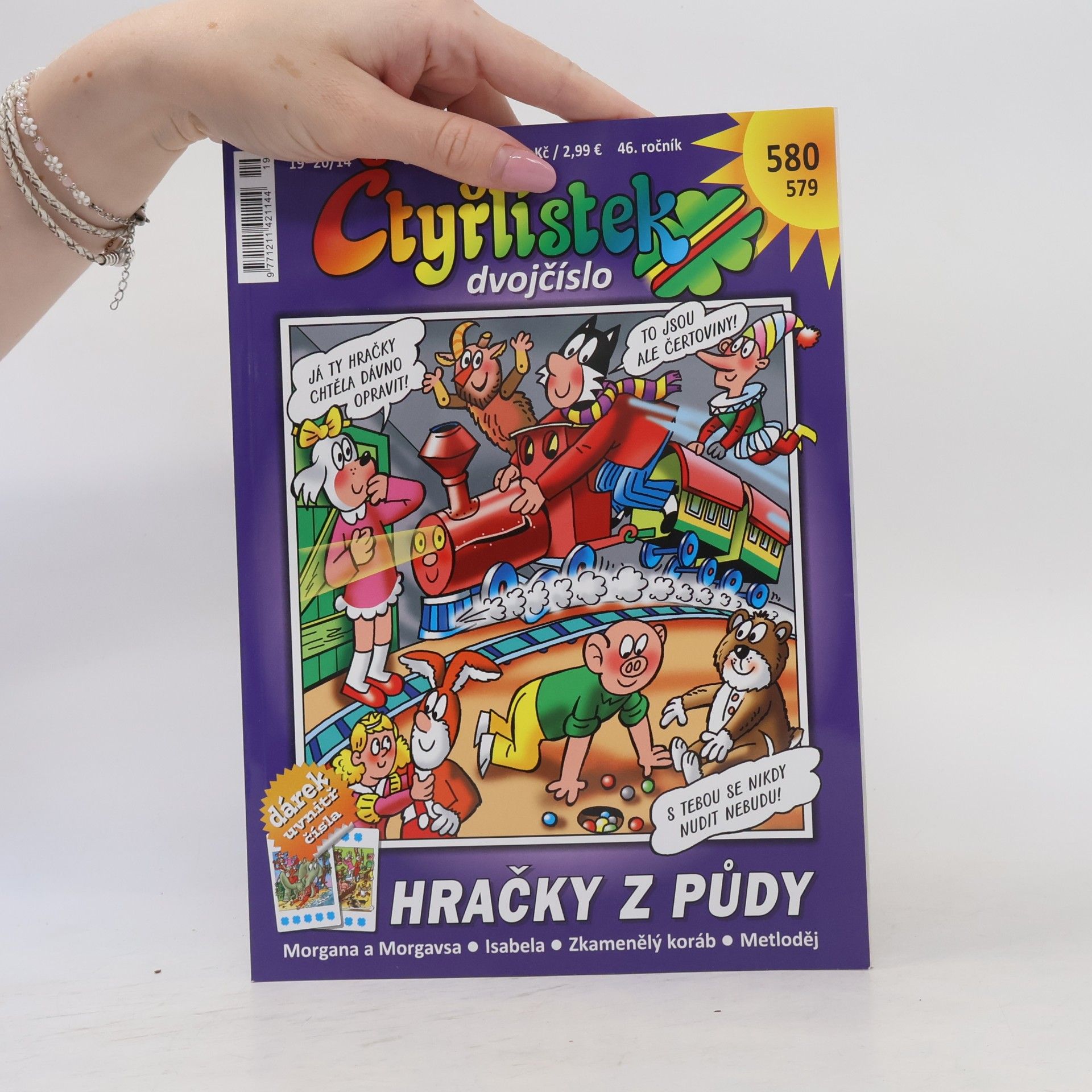 Autorenkollektiv Čtyřlístek 579-580, 19-20/2014. Hračky z půdy