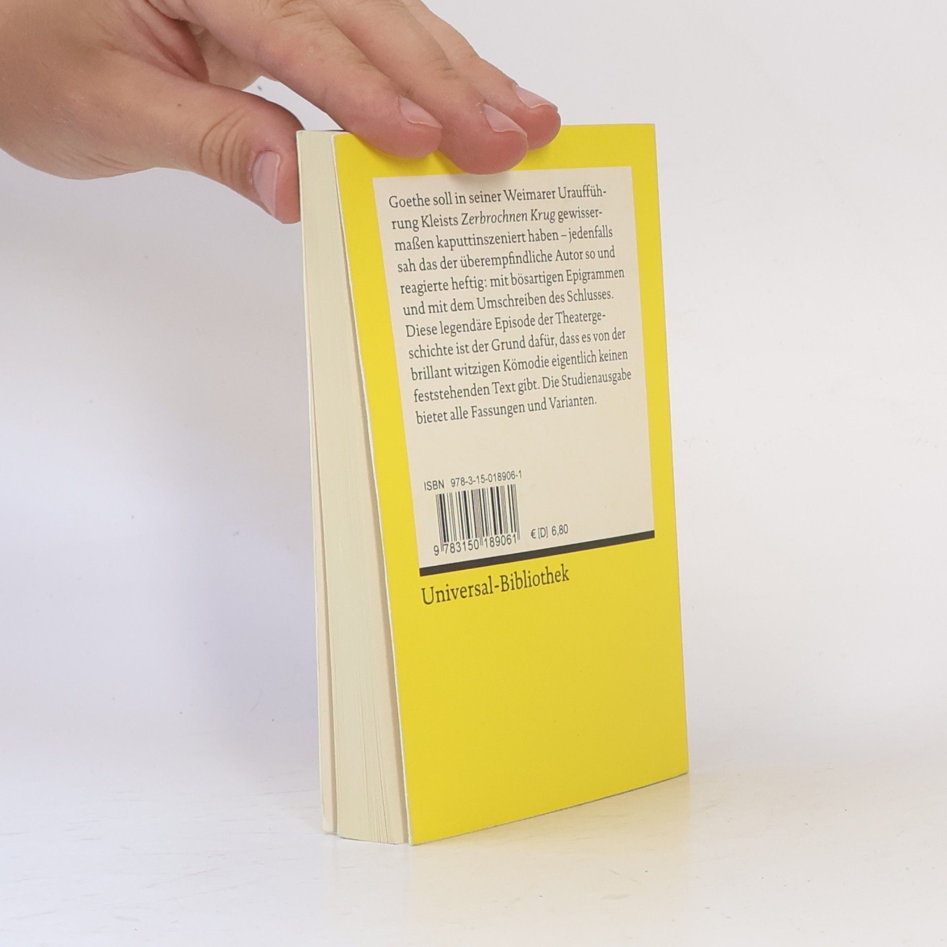 Heinrich von Kleist Reclams Universal-Bibliothek: Der zerbrochne Krug
