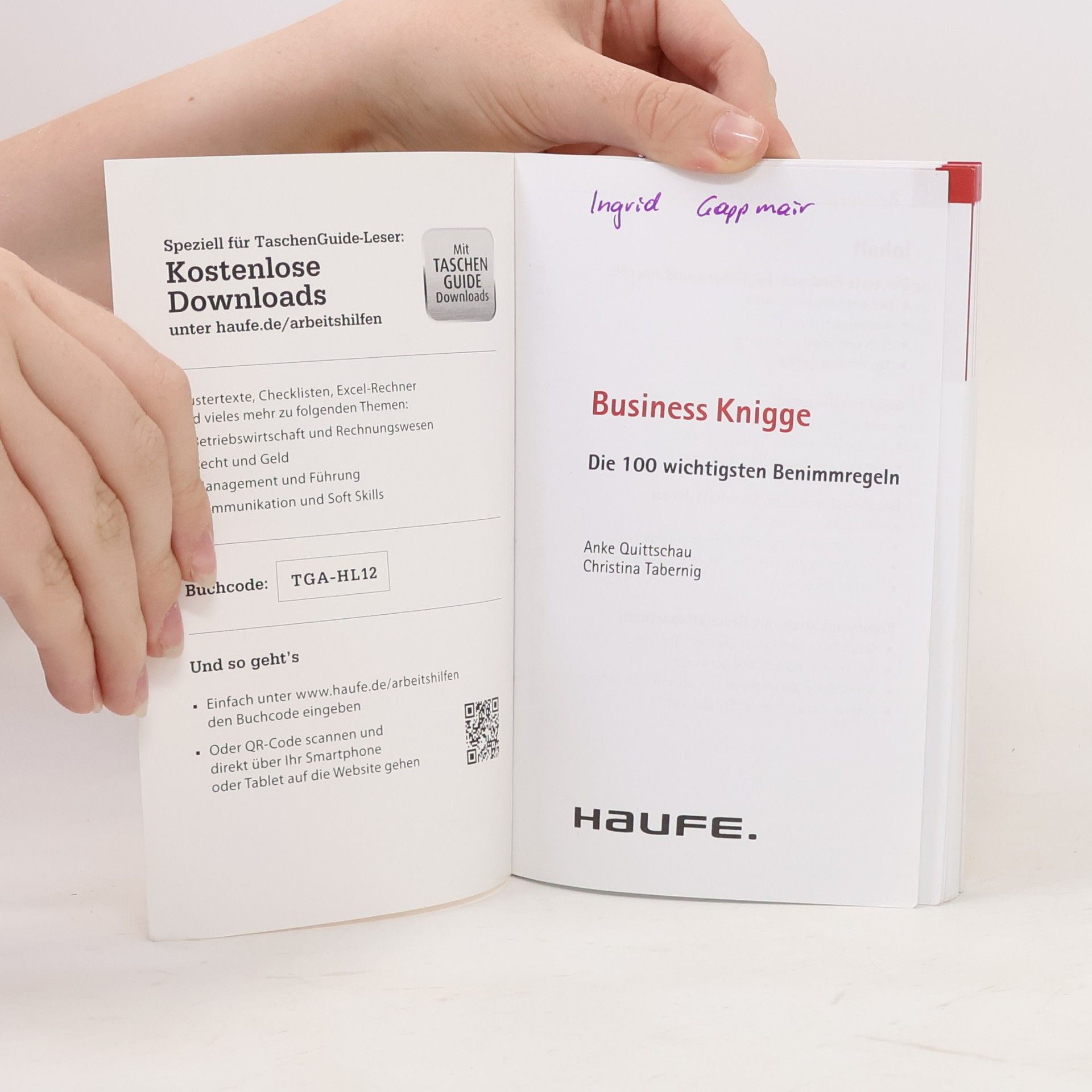Anke Quittschau Haufe TaschenGuide - 155: Business-Knigge
