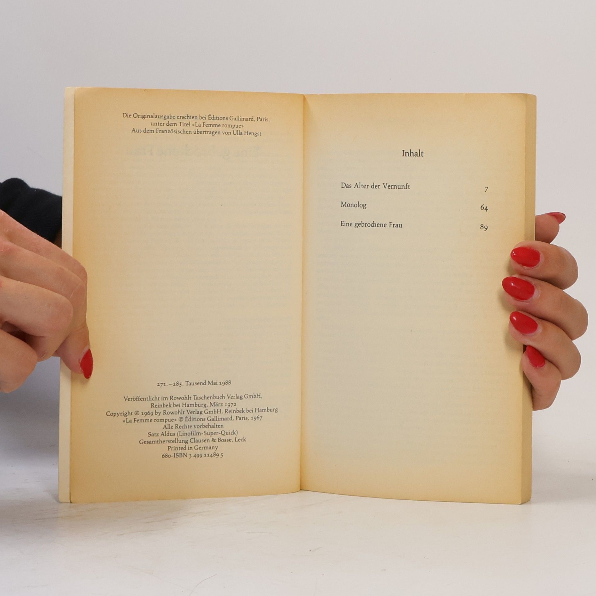 Simone Beauvoir Eine gebrochene Frau