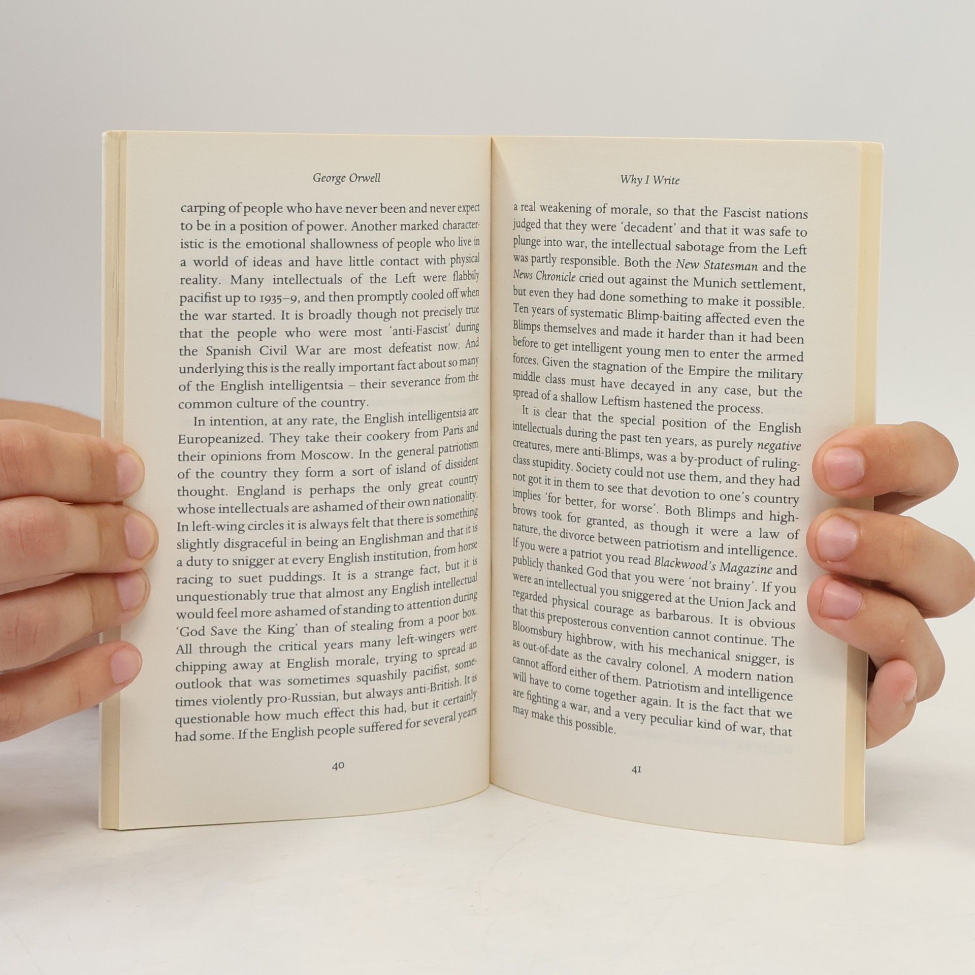 George Orwell Why I Write