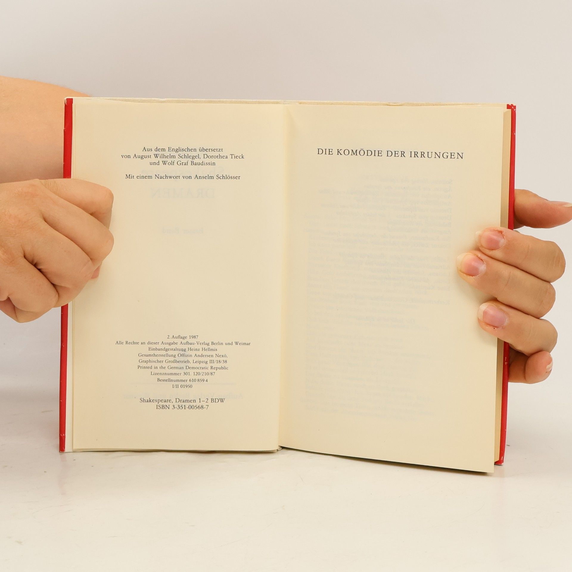 William Shakespeare Dramen I und II