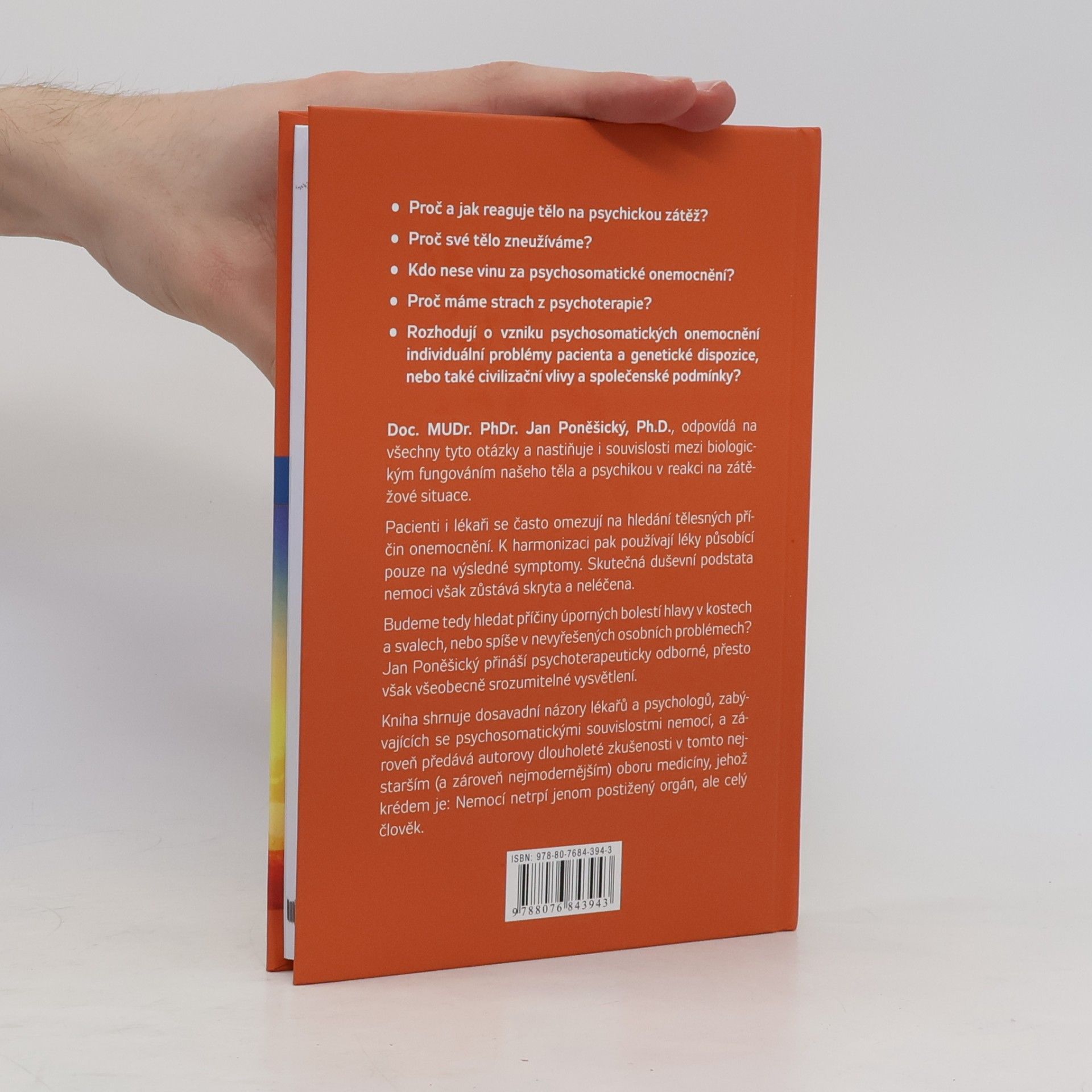 Jan Poněšický Psychosomatika pro lékaře, psychoterapeuty i laiky