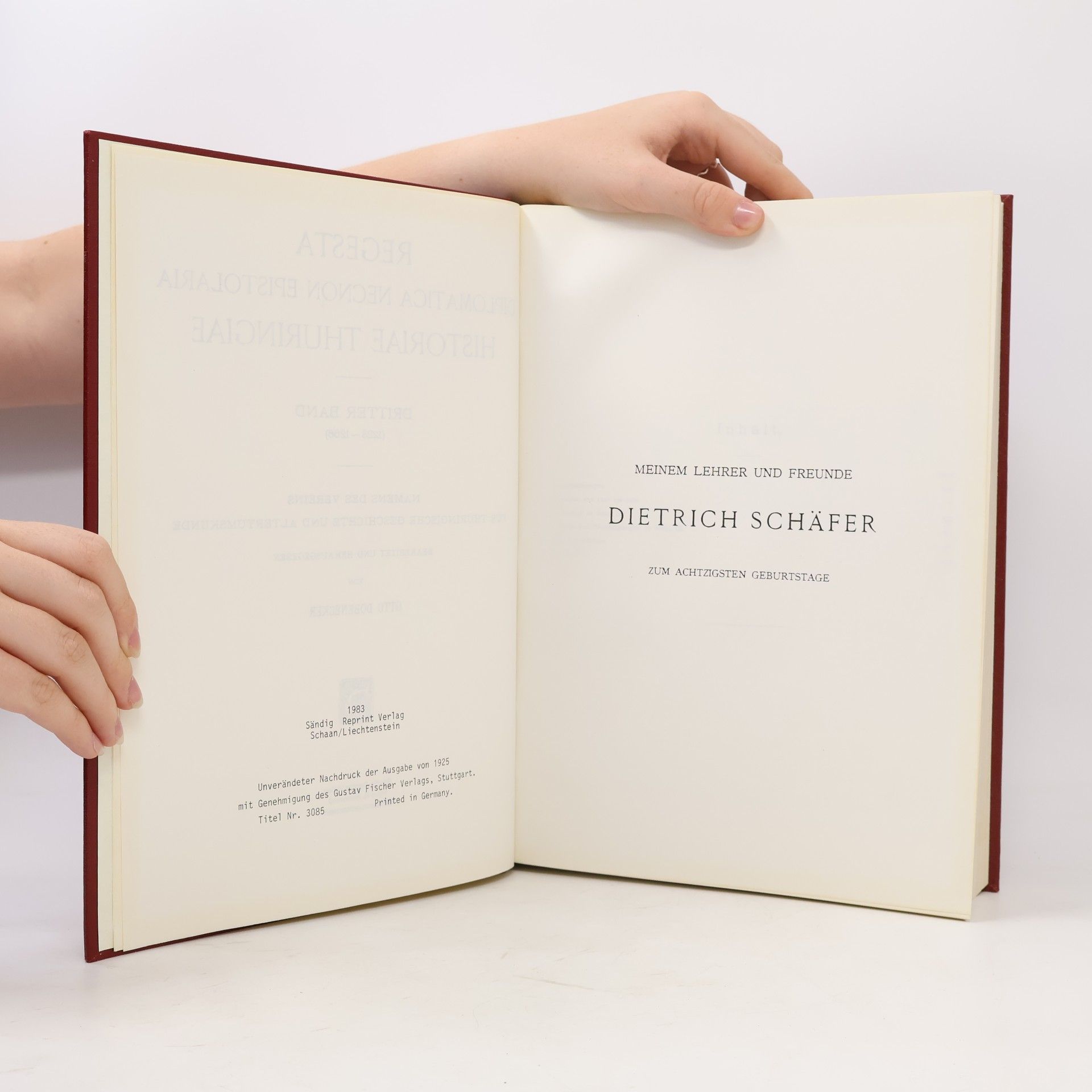 kolektiv Regesta Diplomatica Necnon Epistolaria Historiae Thuringiae