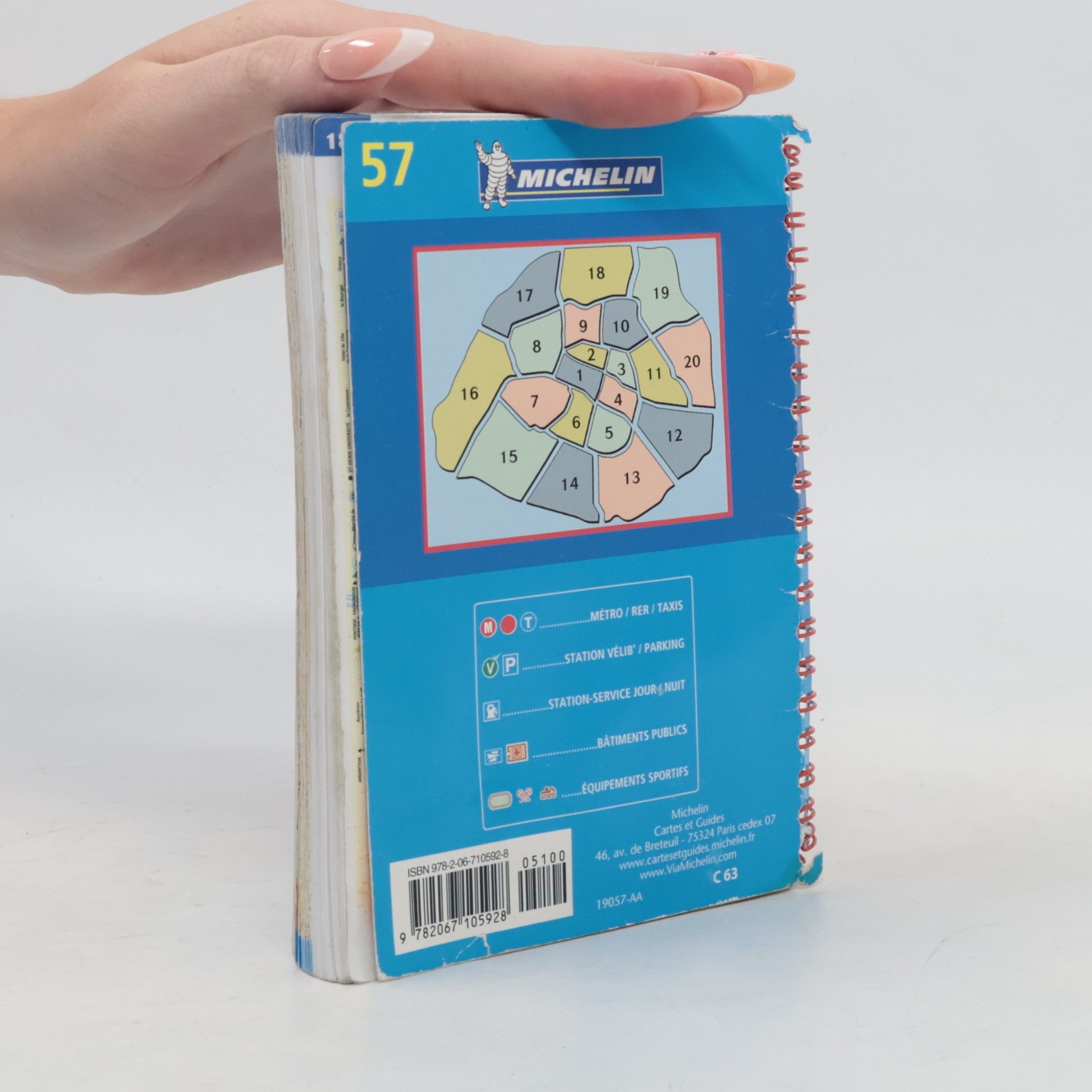 Autorenkollektiv Michelin 57. Paris par Arrondissements. Plan Atlas